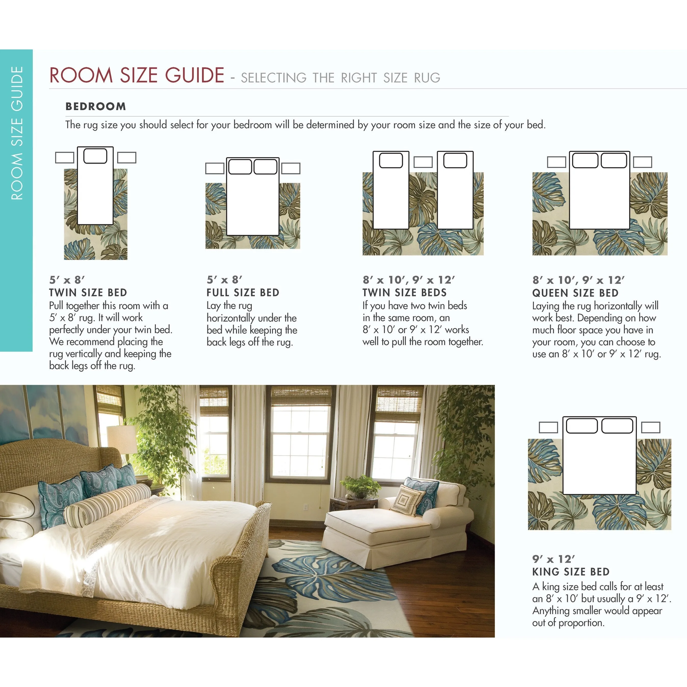 Domani Seaside Palms Tropical Rug
