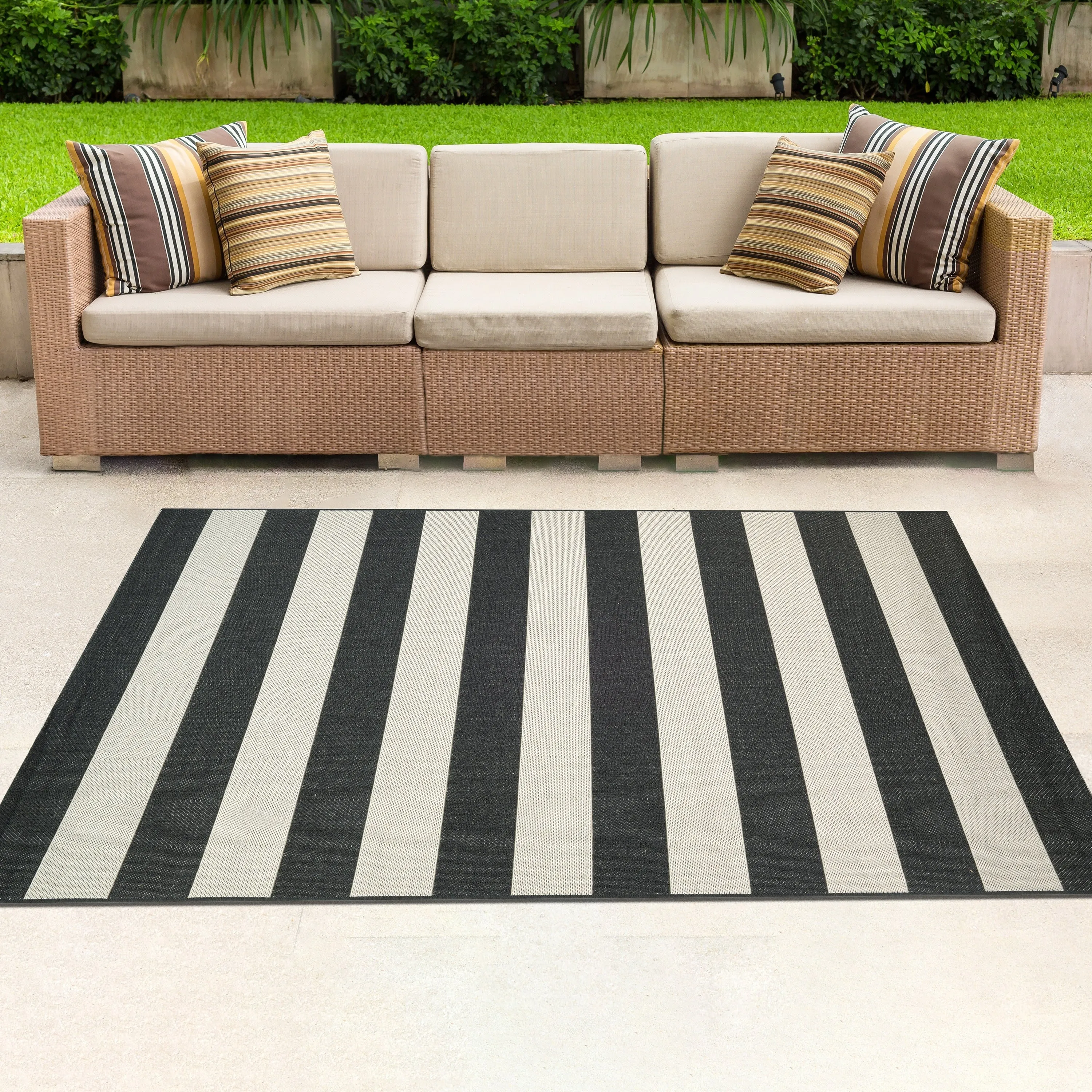 Dream Decor Rugs Hampton Striped Indoor Outdoor Area Rug