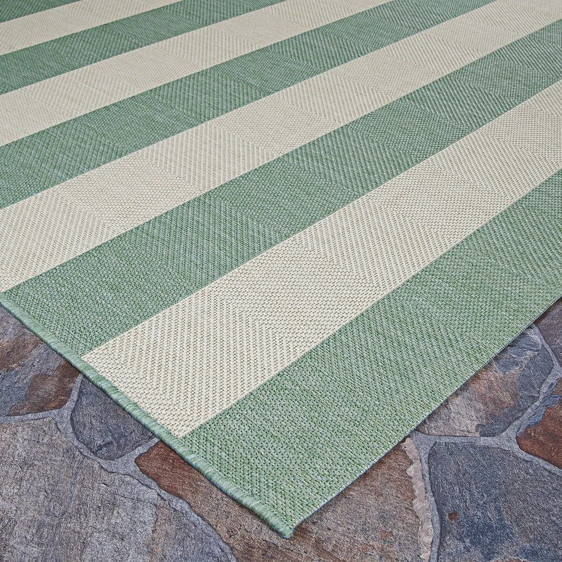 Dream Decor Rugs Hampton Striped Indoor Outdoor Area Rug