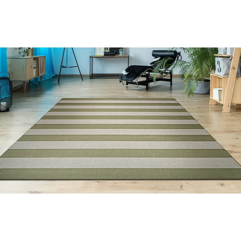 Dream Decor Rugs Hampton Striped Indoor Outdoor Area Rug