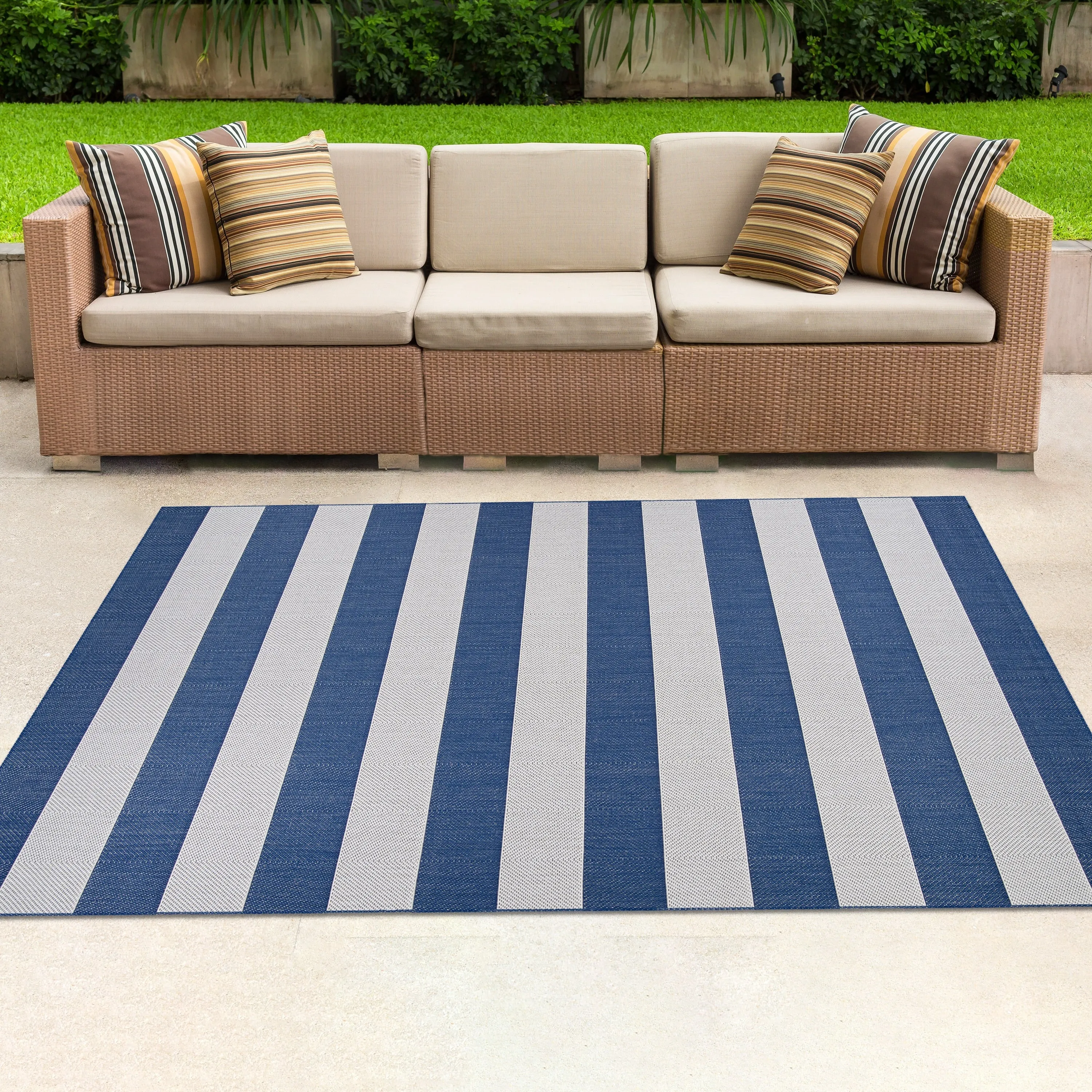 Dream Decor Rugs Hampton Striped Indoor Outdoor Area Rug