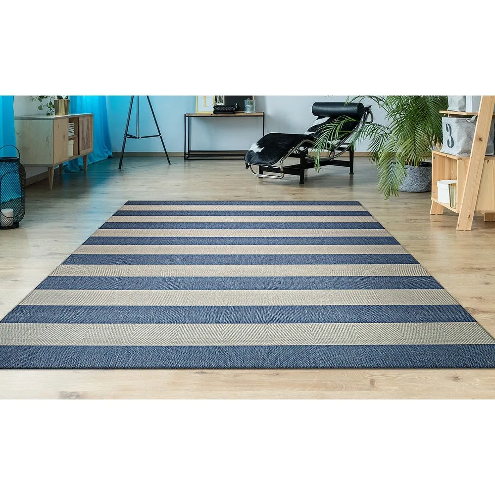 Dream Decor Rugs Hampton Striped Indoor Outdoor Area Rug