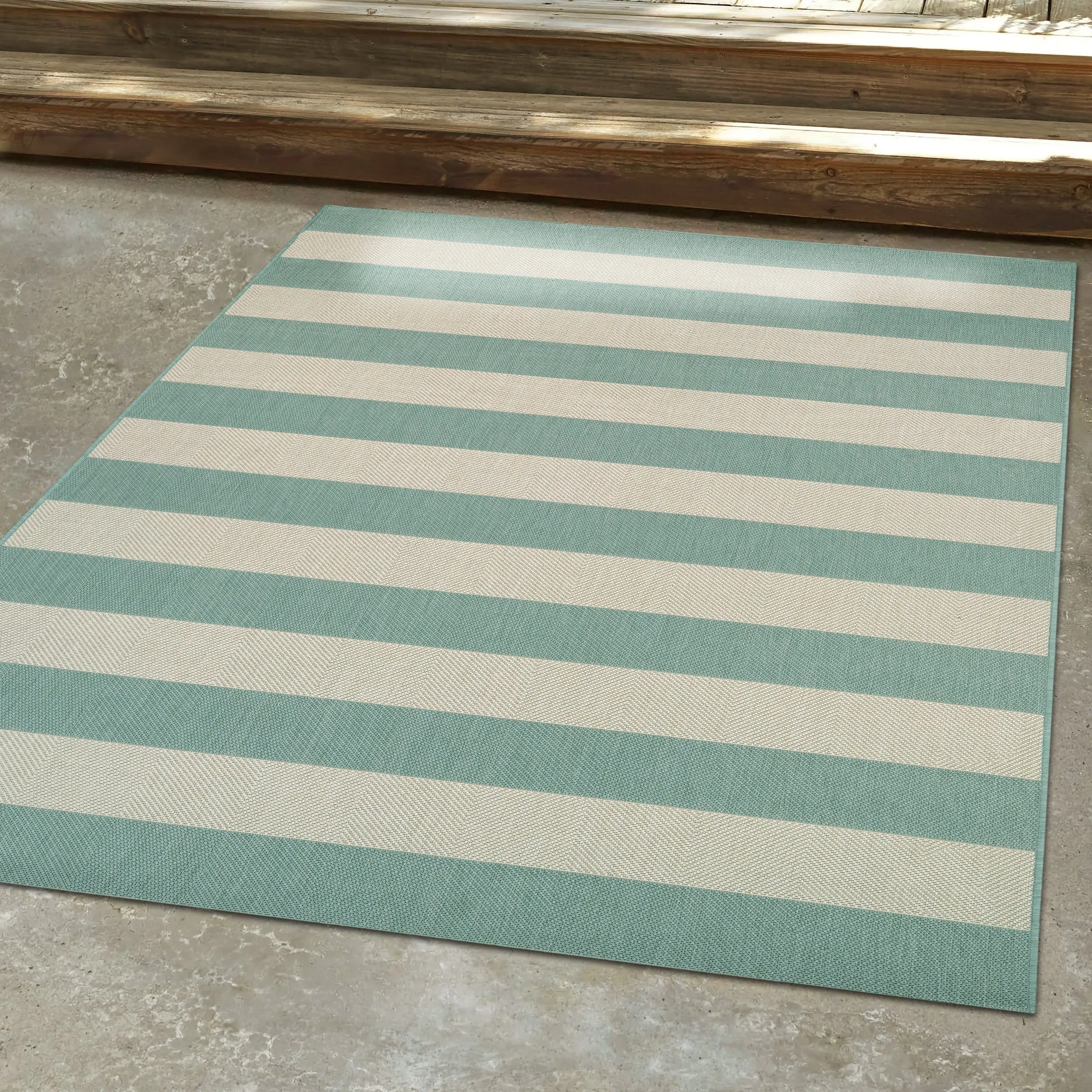 Dream Decor Rugs Hampton Striped Indoor Outdoor Area Rug