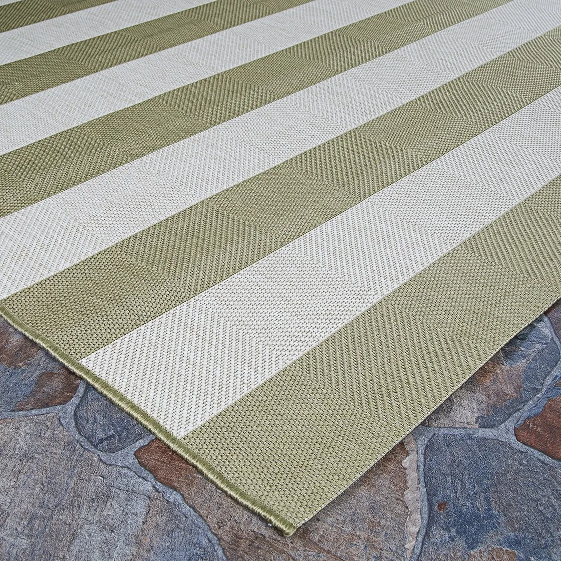 Dream Decor Rugs Hampton Striped Indoor Outdoor Area Rug