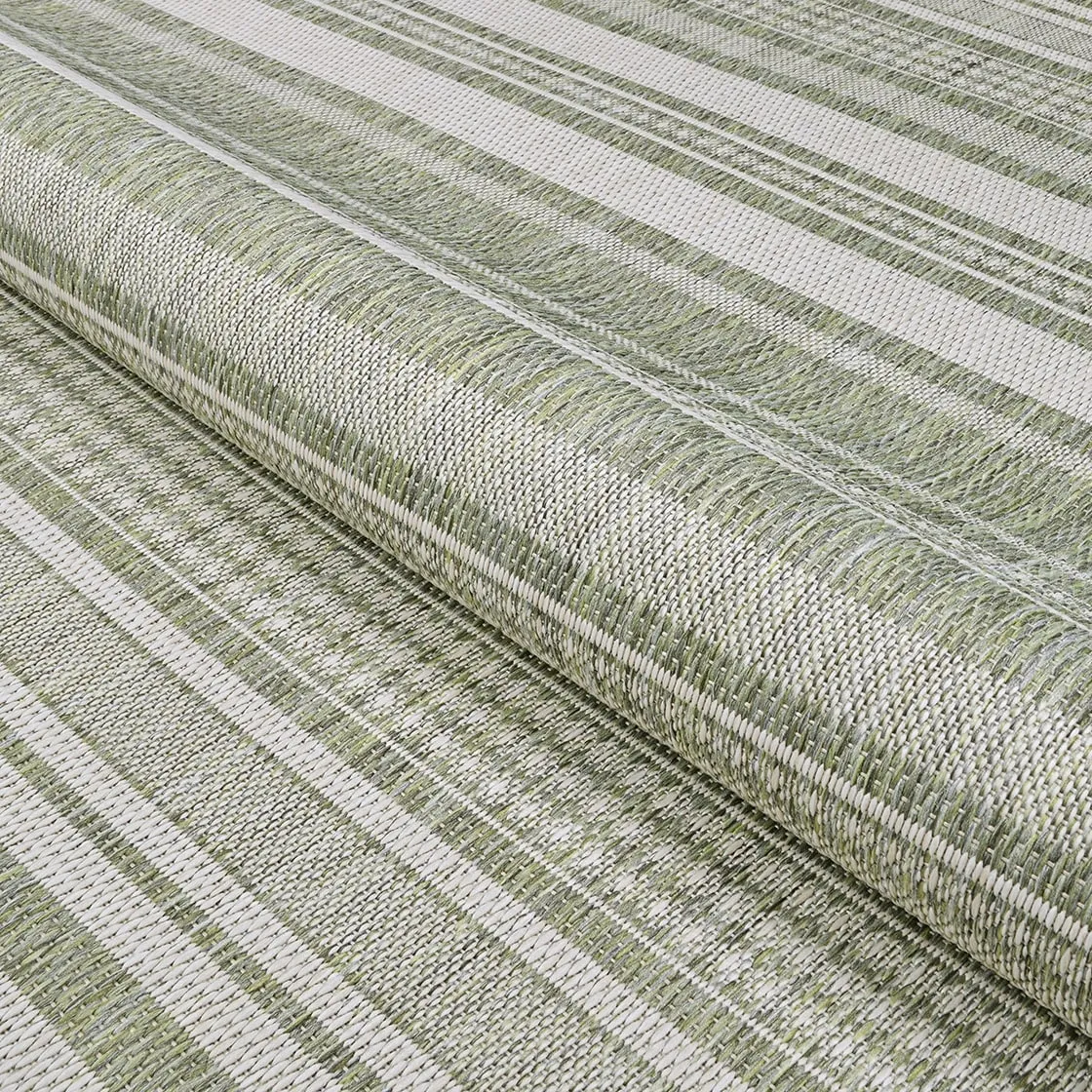 Dream Decor Rugs Pergola Bower Stripe Indoor Outdoor Area Rug