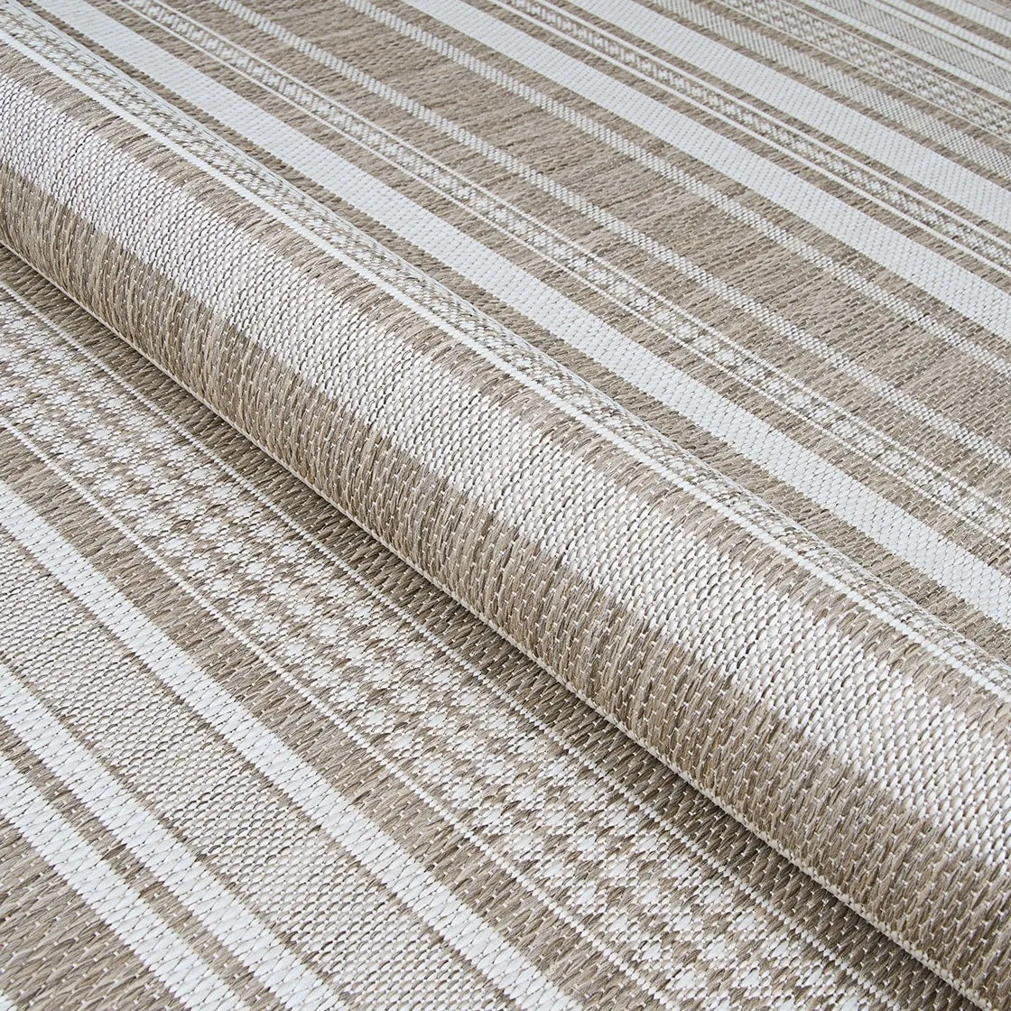 Dream Decor Rugs Pergola Bower Stripe Indoor Outdoor Area Rug