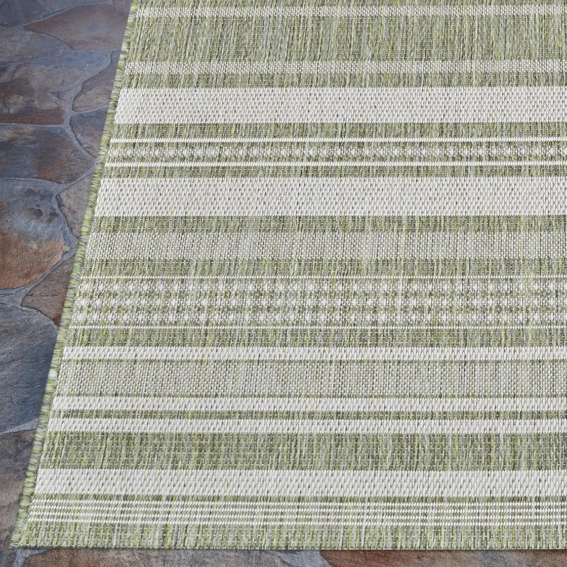 Dream Decor Rugs Pergola Bower Stripe Indoor Outdoor Area Rug