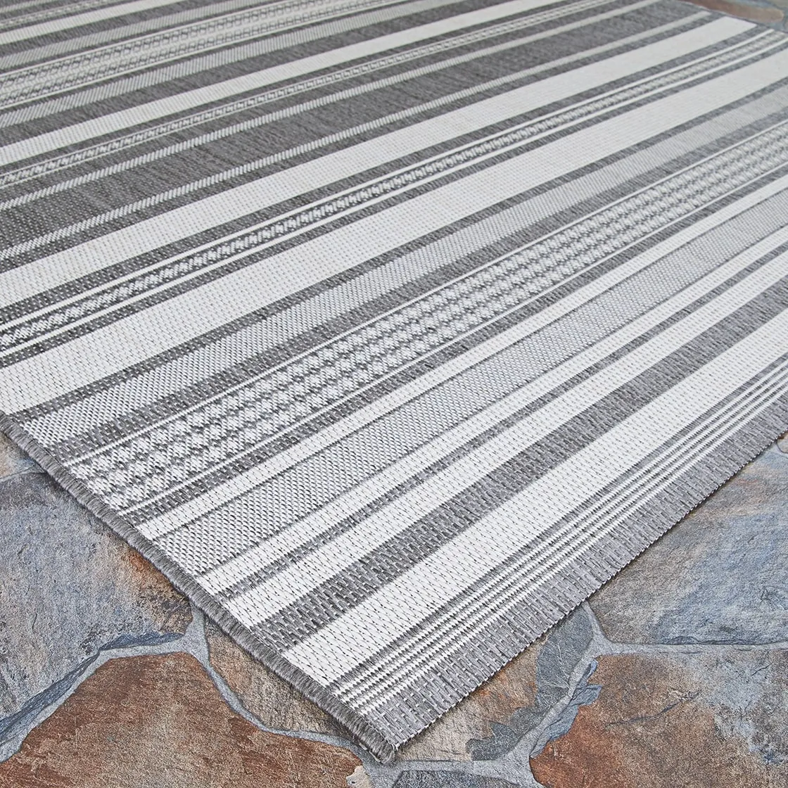 Dream Decor Rugs Pergola Bower Stripe Indoor Outdoor Area Rug