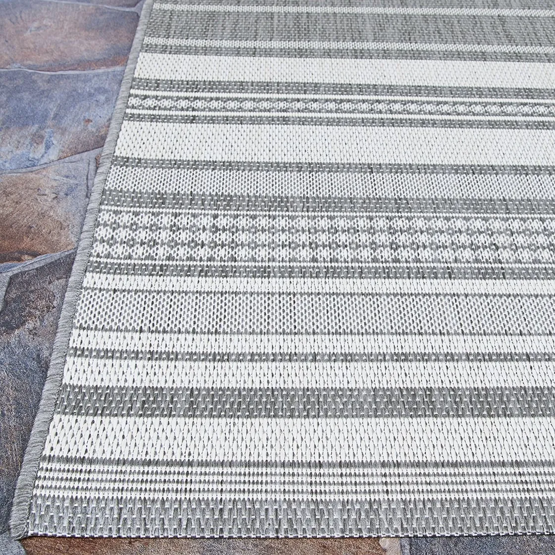 Dream Decor Rugs Pergola Bower Stripe Indoor Outdoor Area Rug