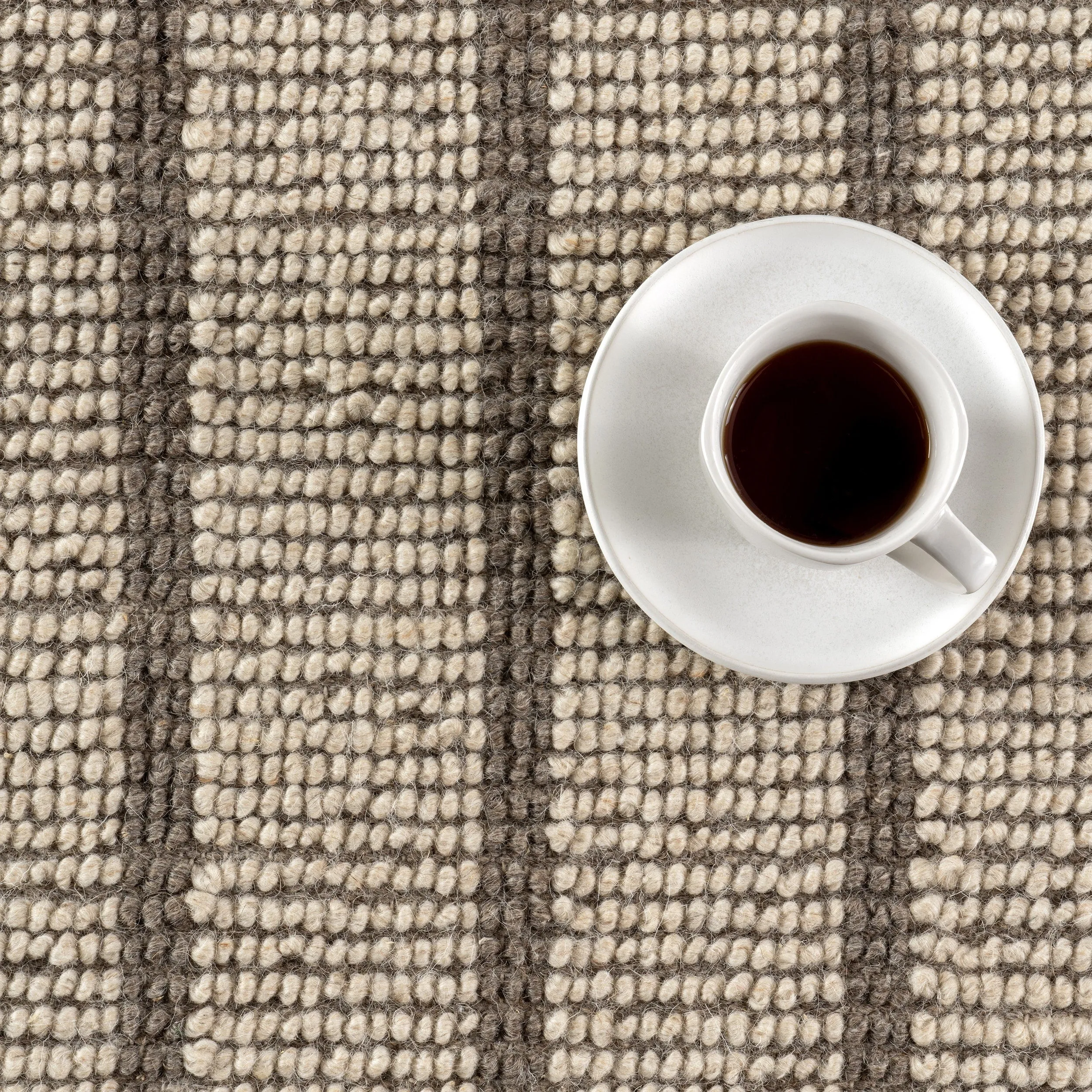 Eva Block Stripe Wool Area Rug