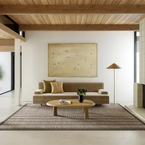 Eva Block Stripe Wool Area Rug