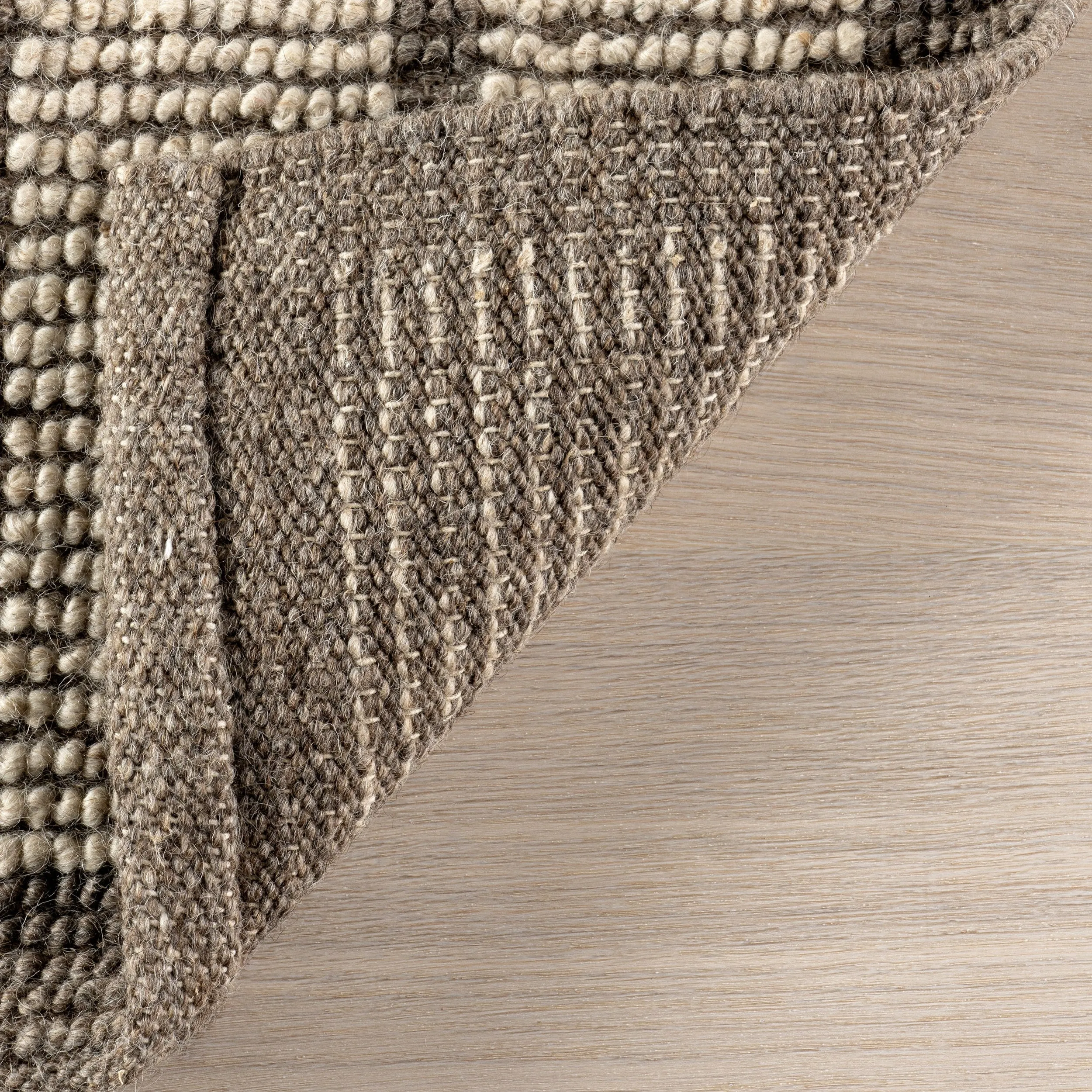 Eva Block Stripe Wool Area Rug