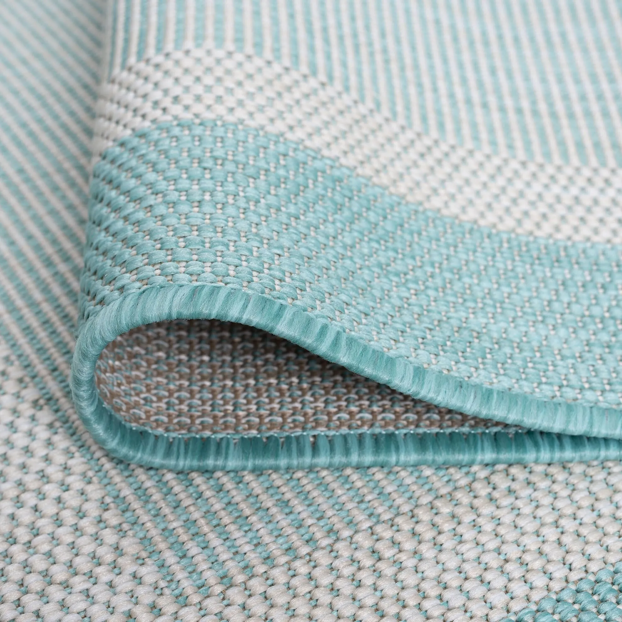 Exo Coastal Border Indoor/Outdoor Area Rug