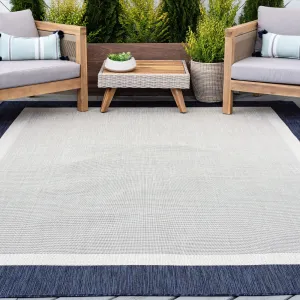 Exo Coastal Border Indoor/Outdoor Area Rug