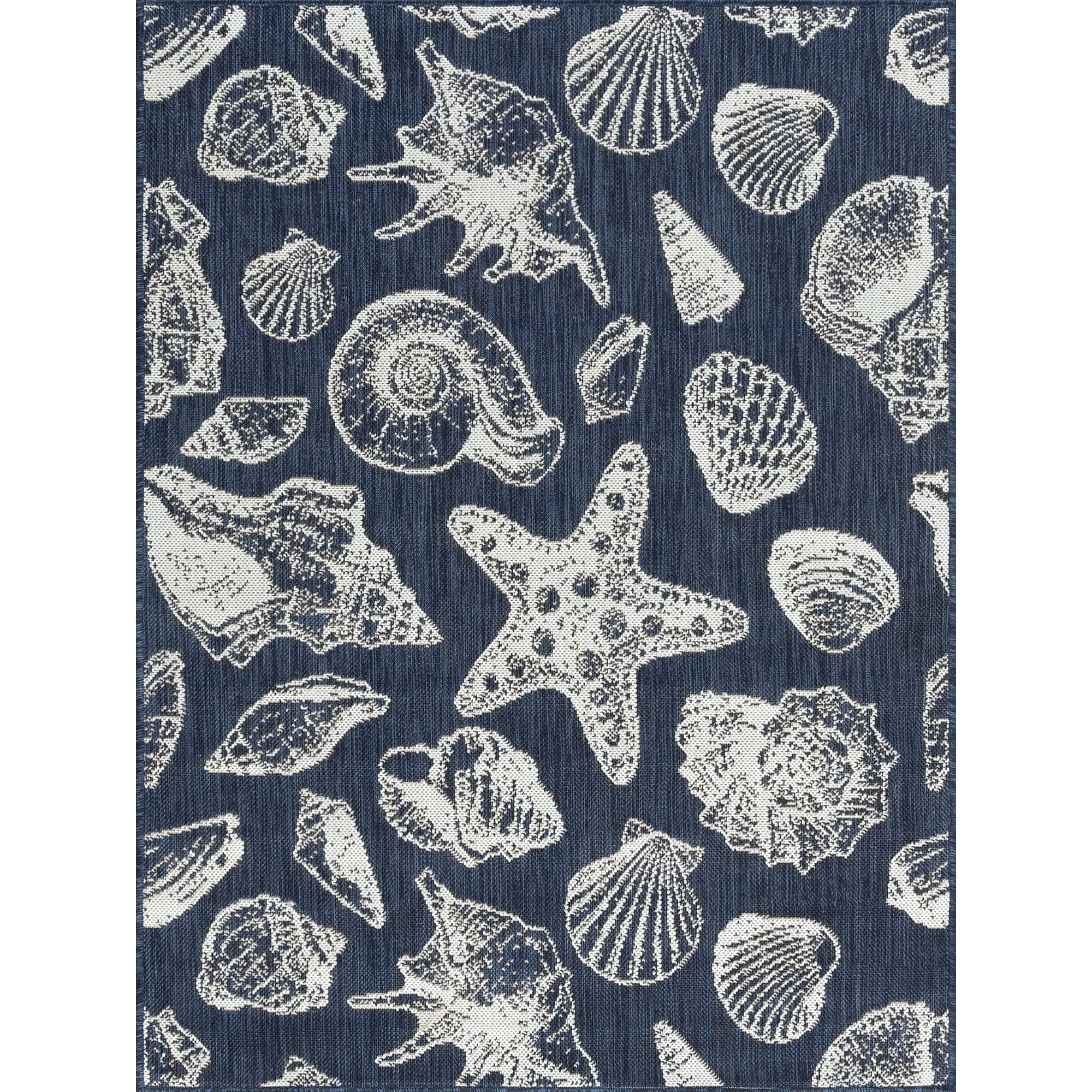 Exo Coastal Graphic Print Indoor/Outdoor Area Rug