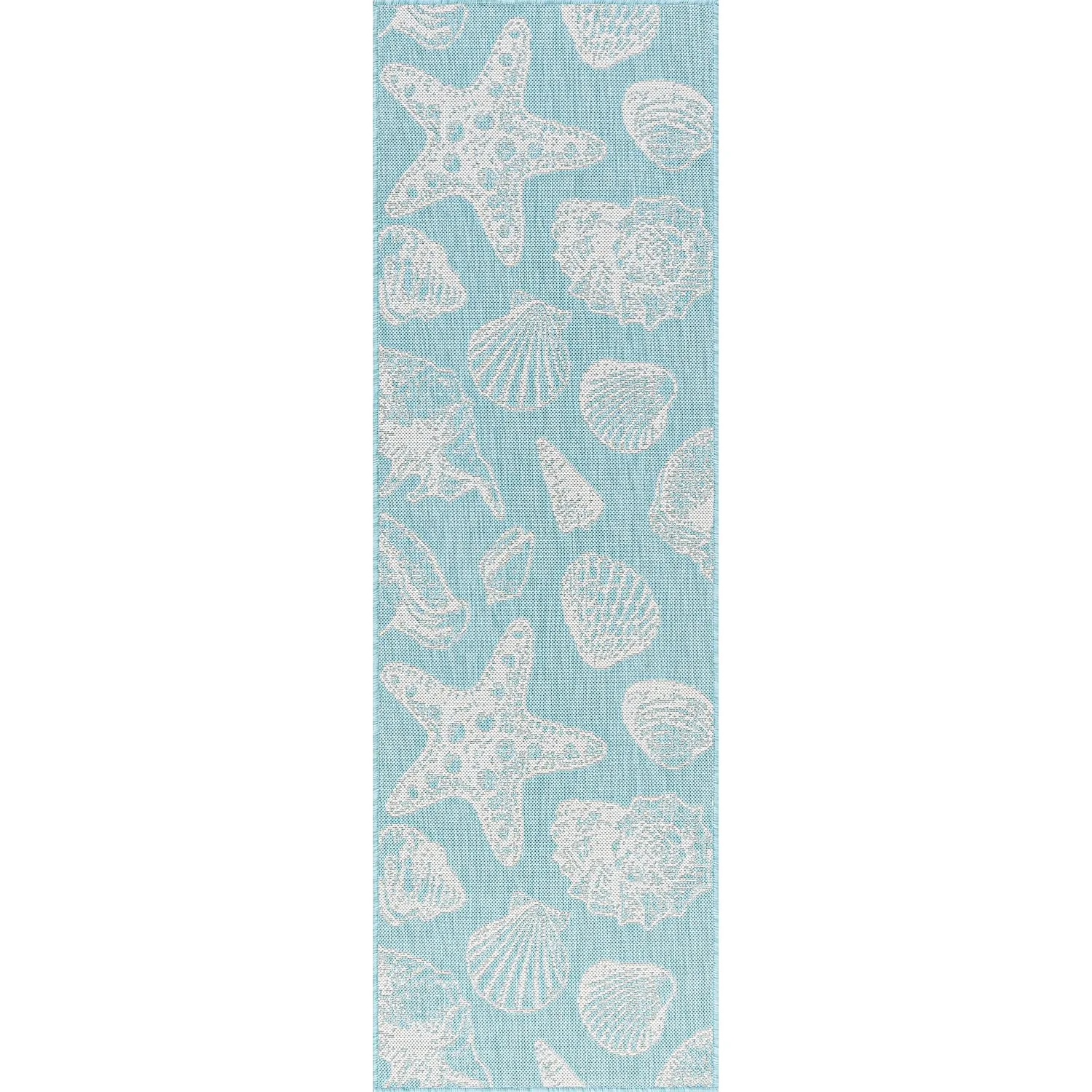 Exo Coastal Graphic Print Indoor/Outdoor Area Rug