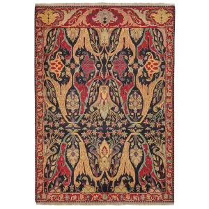 EXQUISITE RUGS ONE-OF-A-KIND Antique Weave Hand Knotted Black Rug - 10'3x14'3
