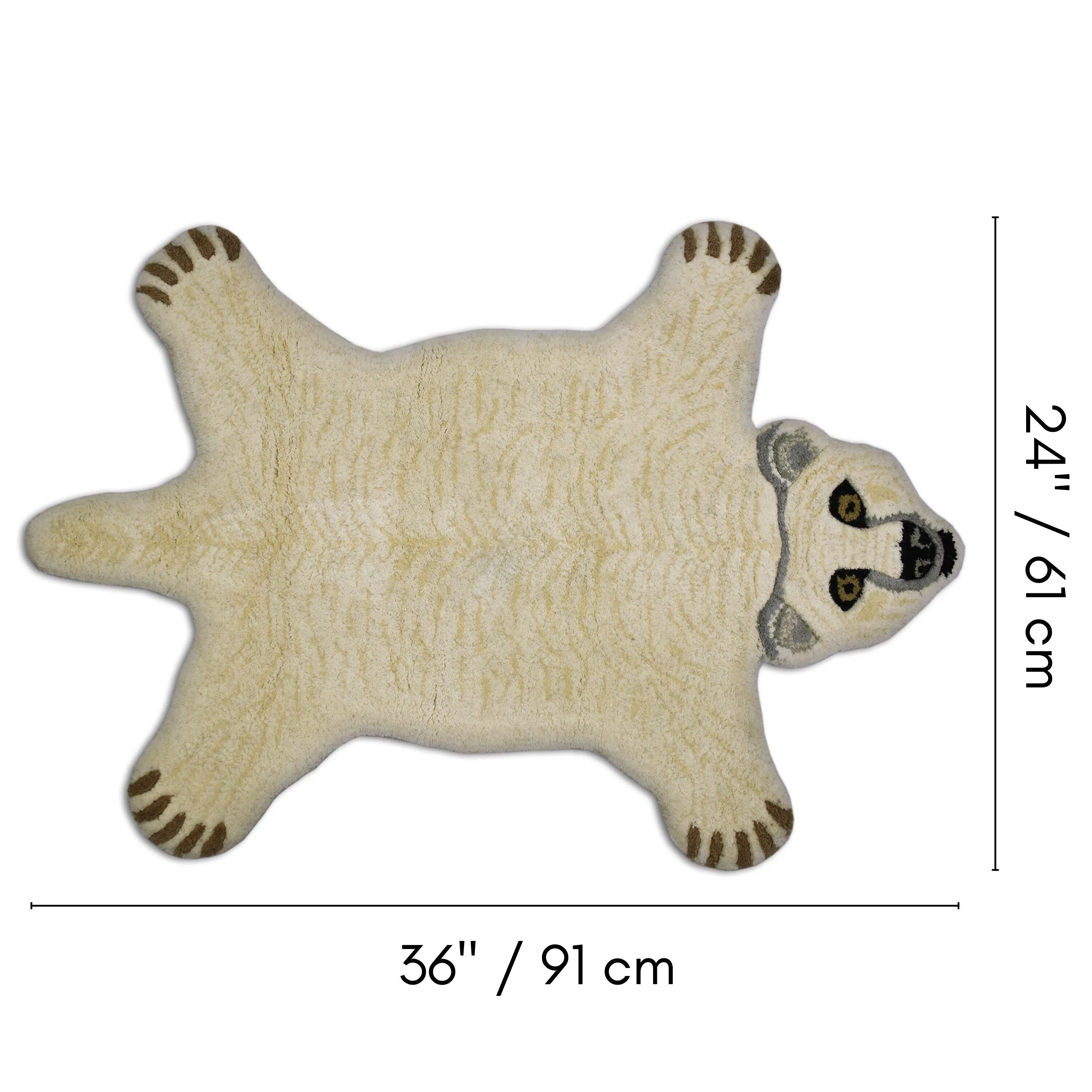 Fabstyles Animal Wool Printed Area Rag Rug Living Room. Hallway