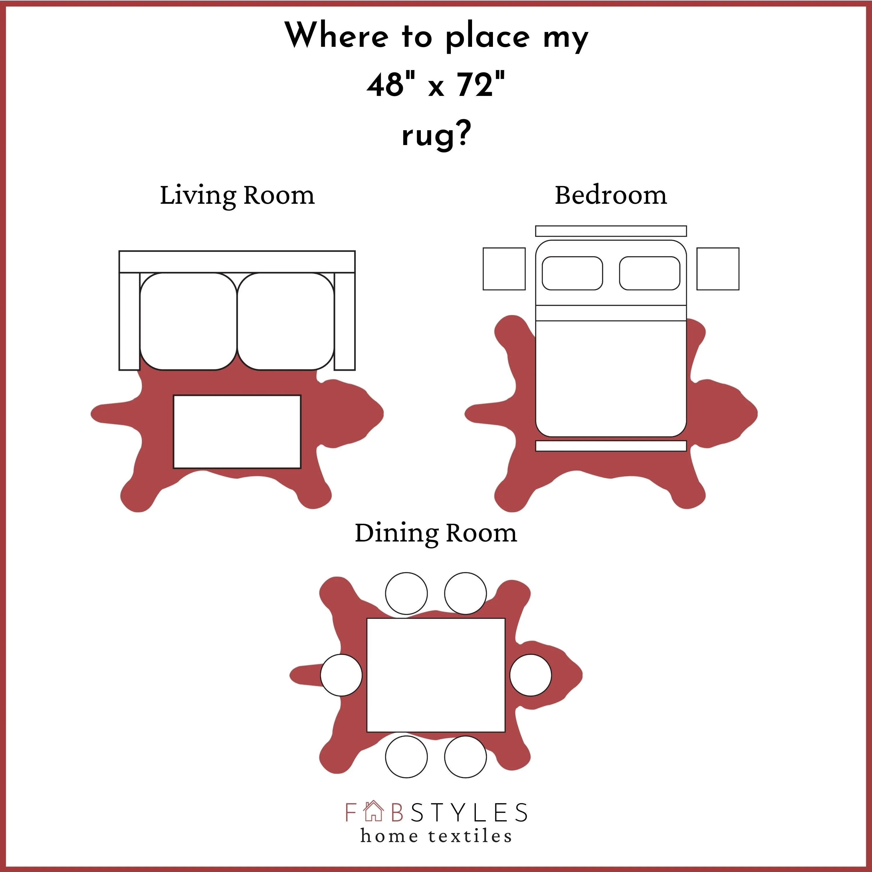 Fabstyles Animal Wool Printed Area Rag Rug Living Room. Hallway