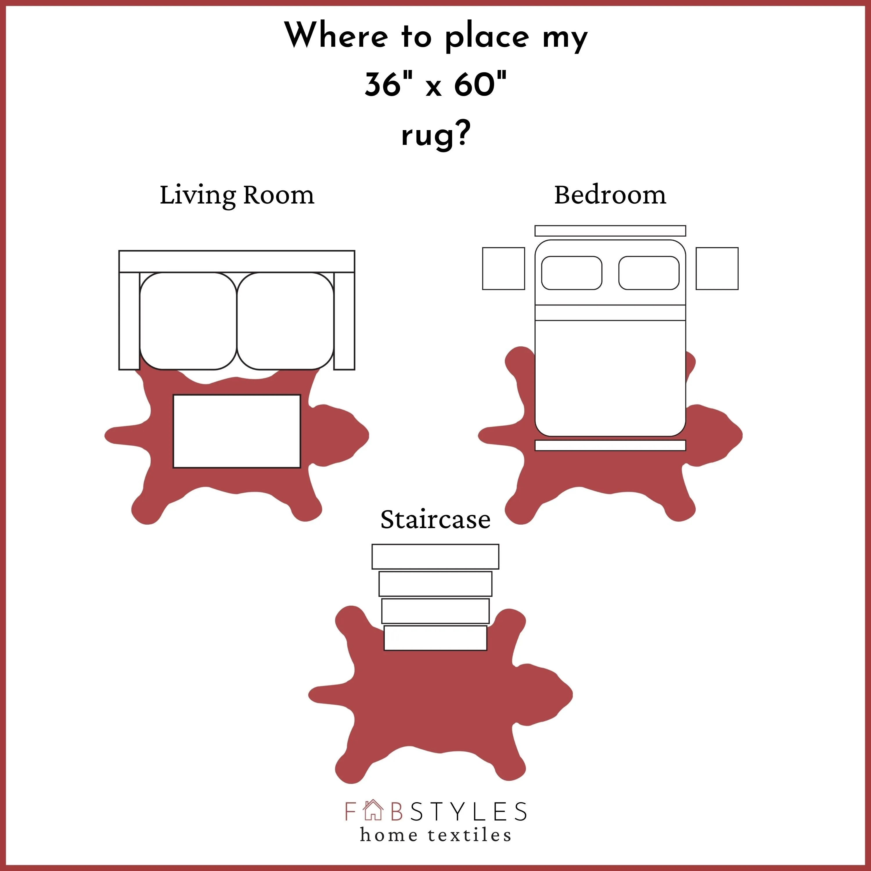 Fabstyles Animal Wool Printed Area Rag Rug Living Room. Hallway