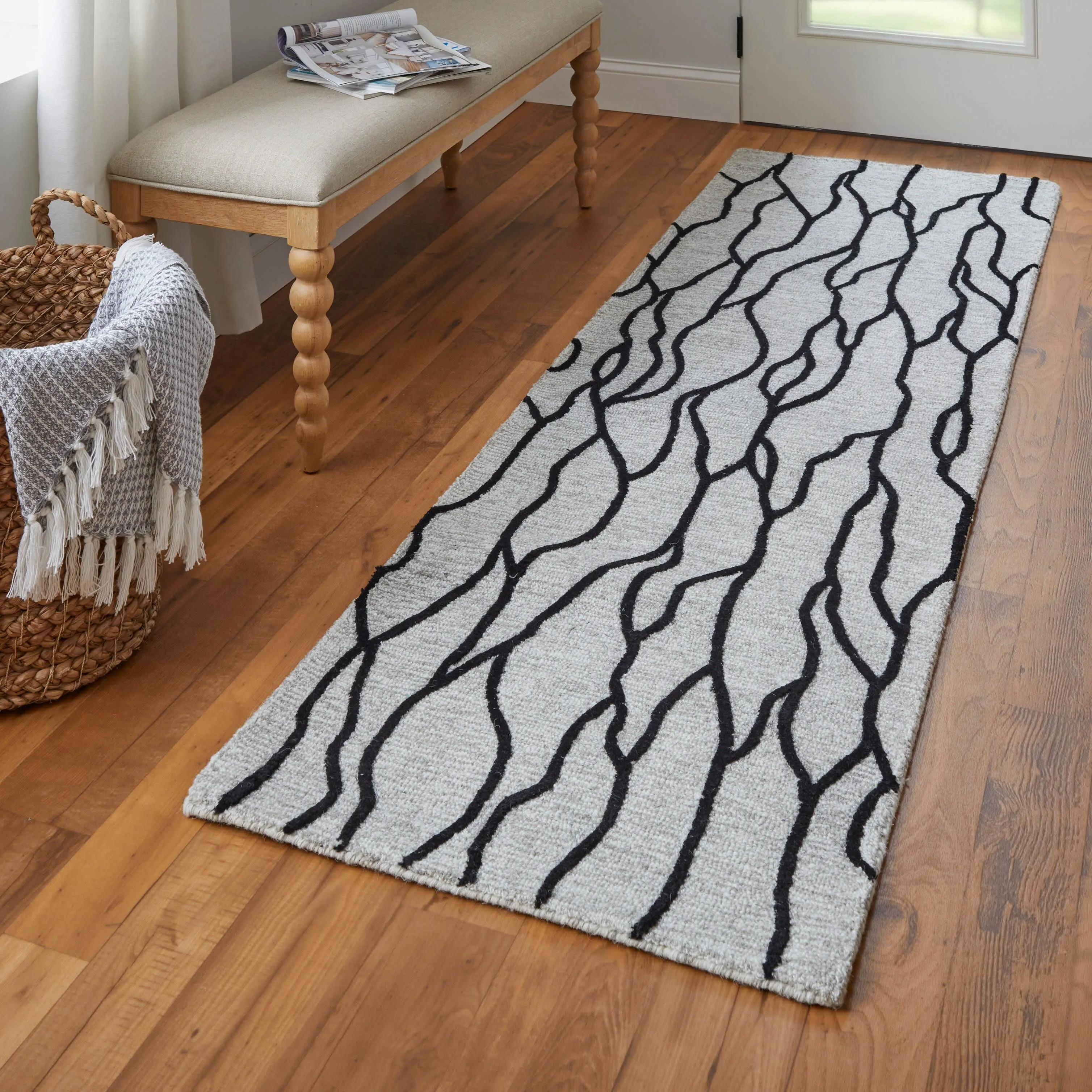 Fadden R8734 Abstract Transitional Area Rug