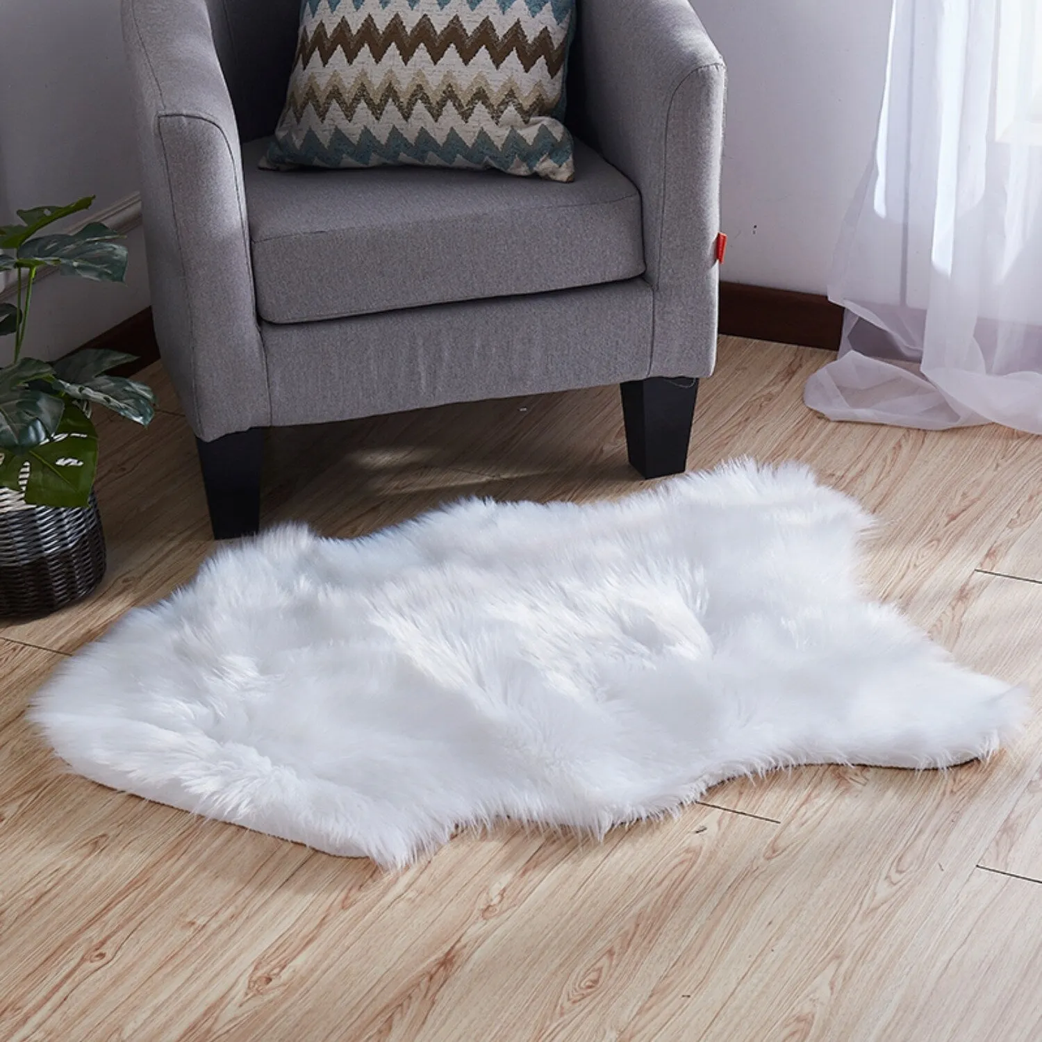 Faux Sheepskin Area Rug