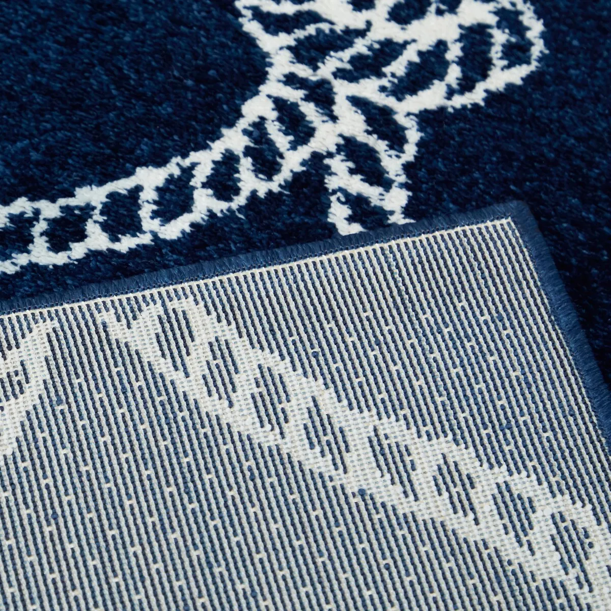 Fischer Nautical Trellis Coastal Area Rug