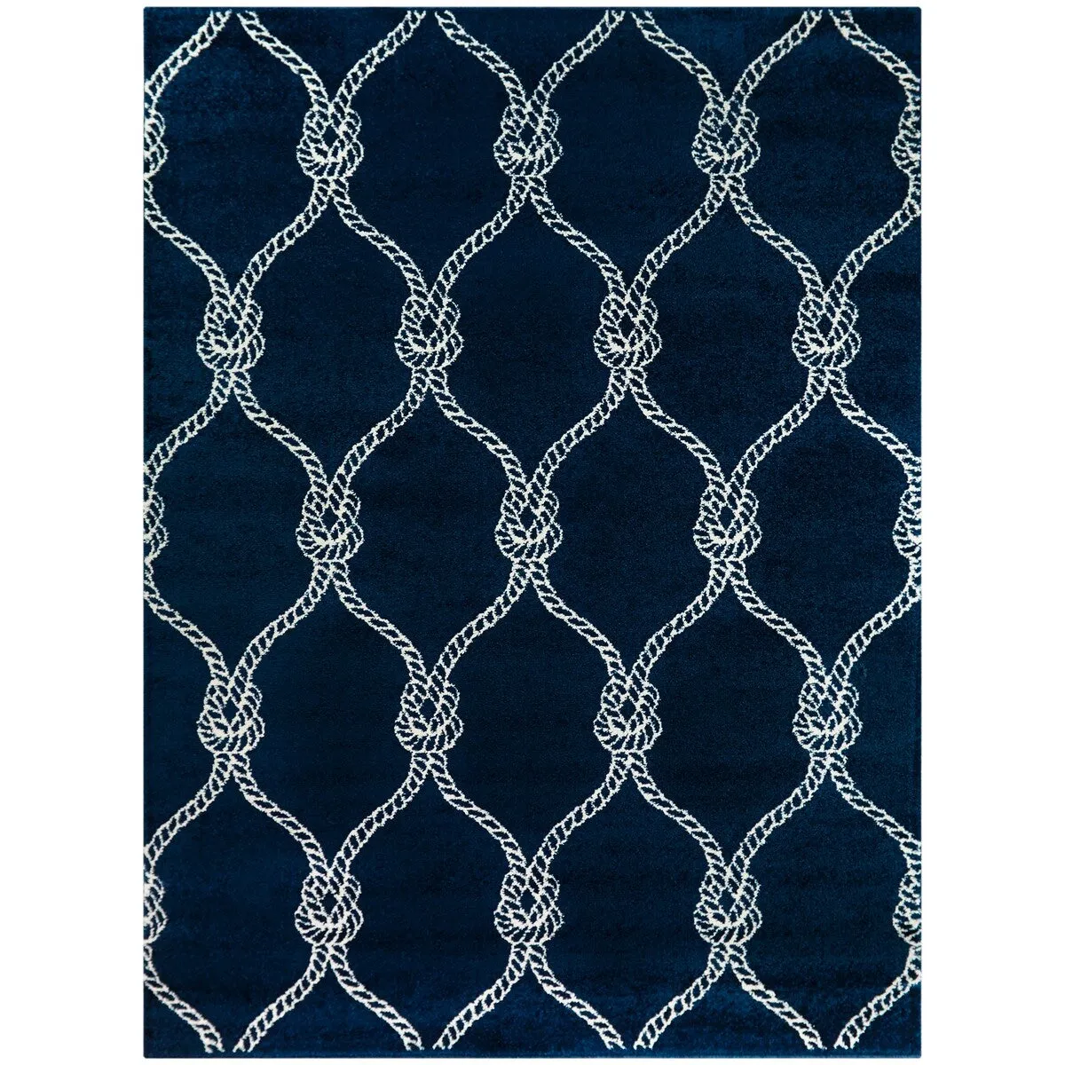 Fischer Nautical Trellis Coastal Area Rug