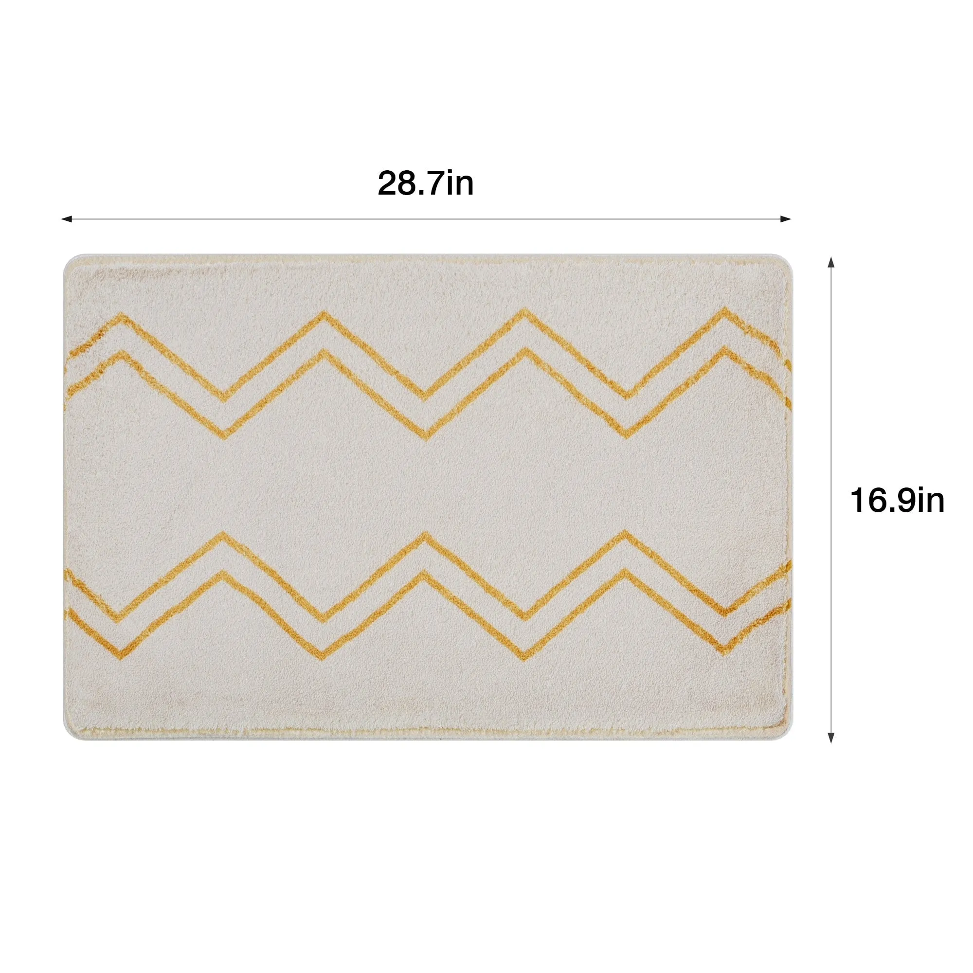 Front Door Mat Entry Doormat Non Slip Thin Washable Inside Entryway Mats for Home Entrance - 16.9 W x 28.7 L