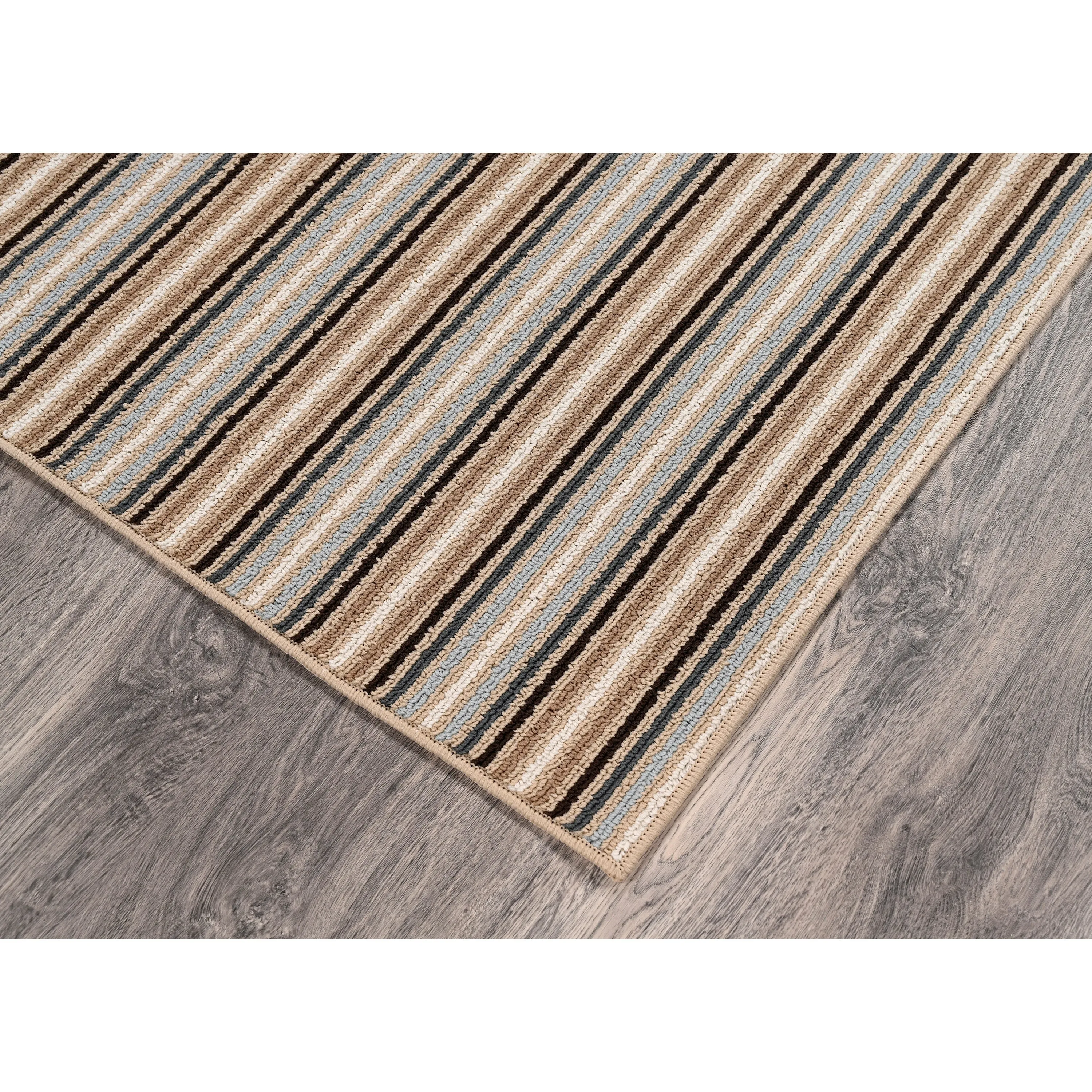 Garland Nantucket Stripe Runner. or Area Rug in Earth Tone