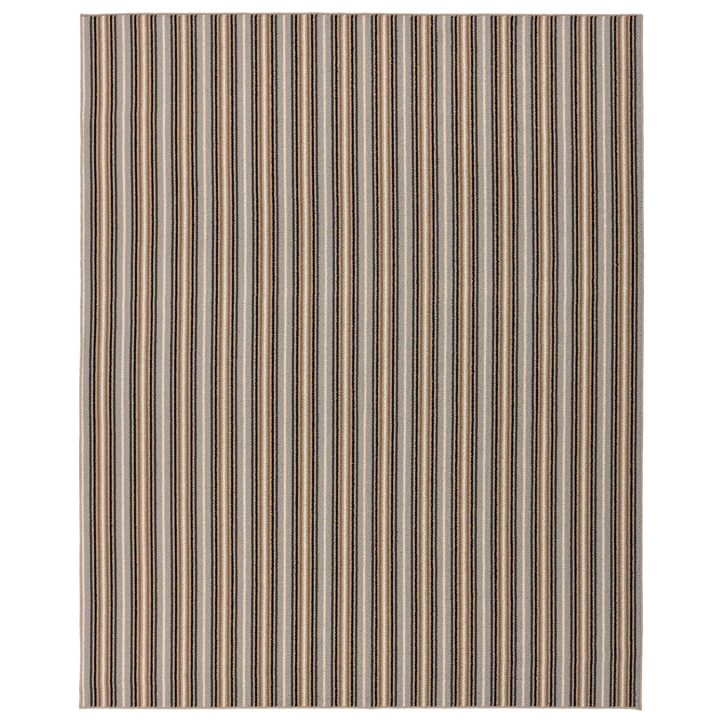 Garland Nantucket Stripe Runner. or Area Rug in Earth Tone