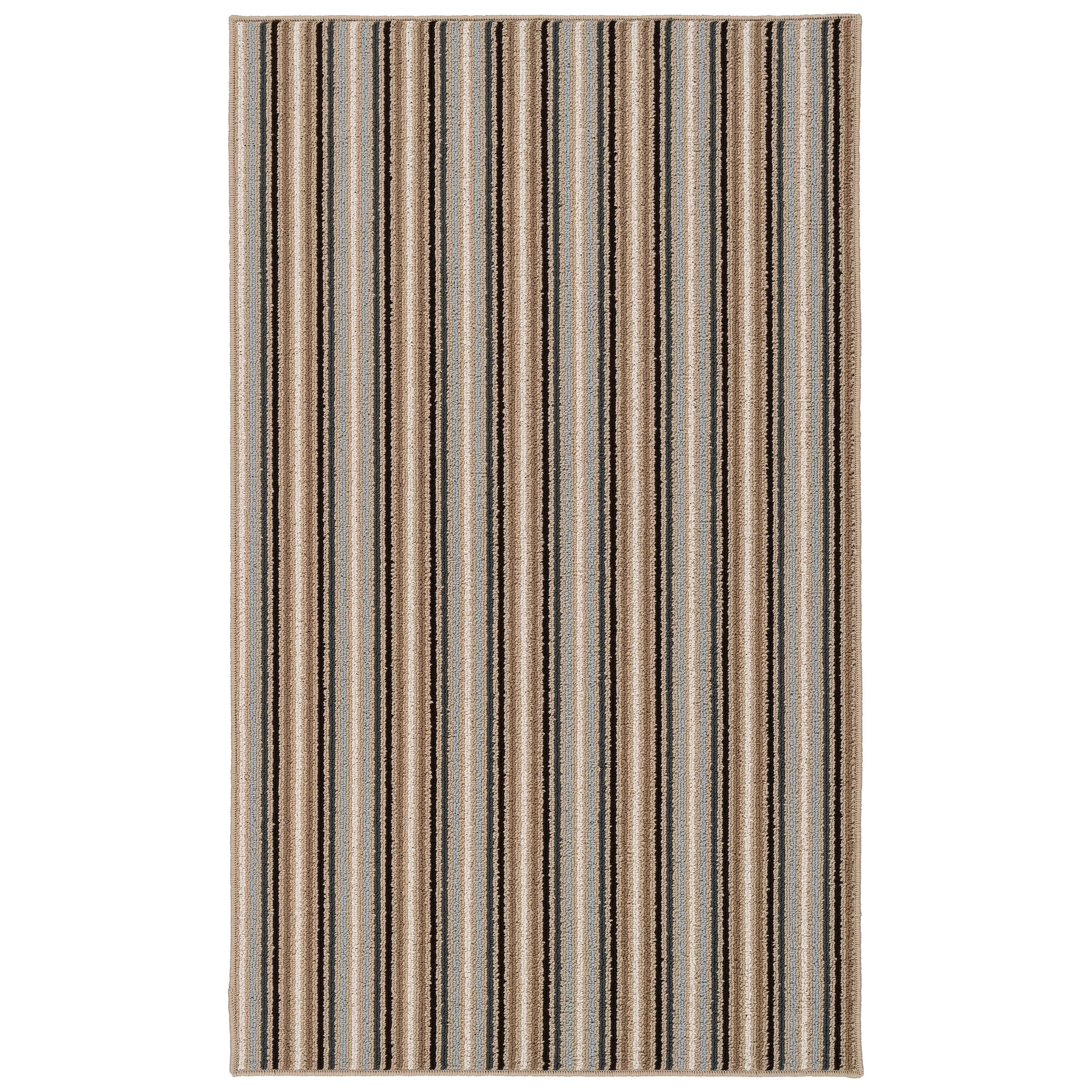 Garland Nantucket Stripe Runner. or Area Rug in Earth Tone