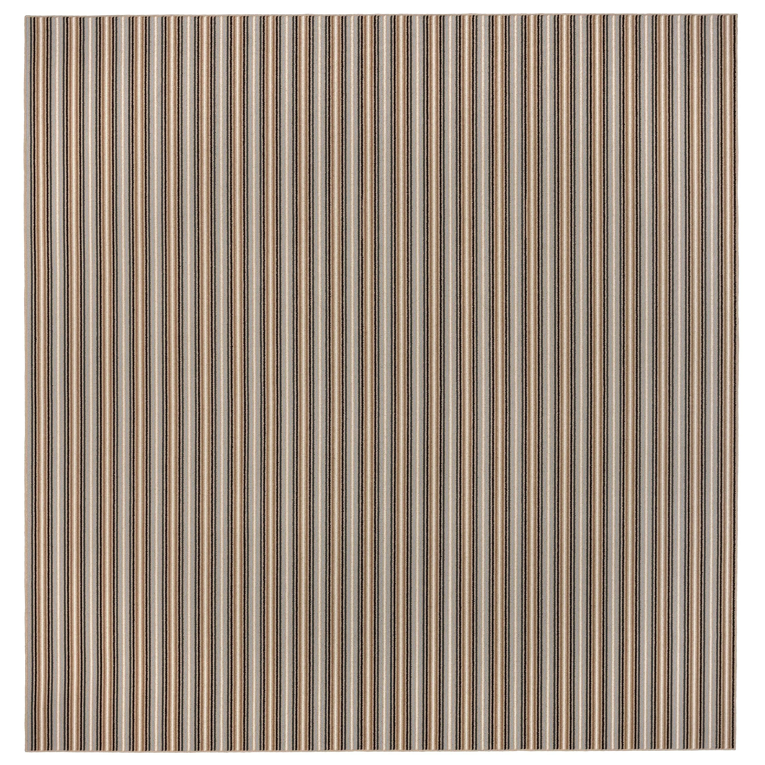 Garland Nantucket Stripe Runner. or Area Rug in Earth Tone