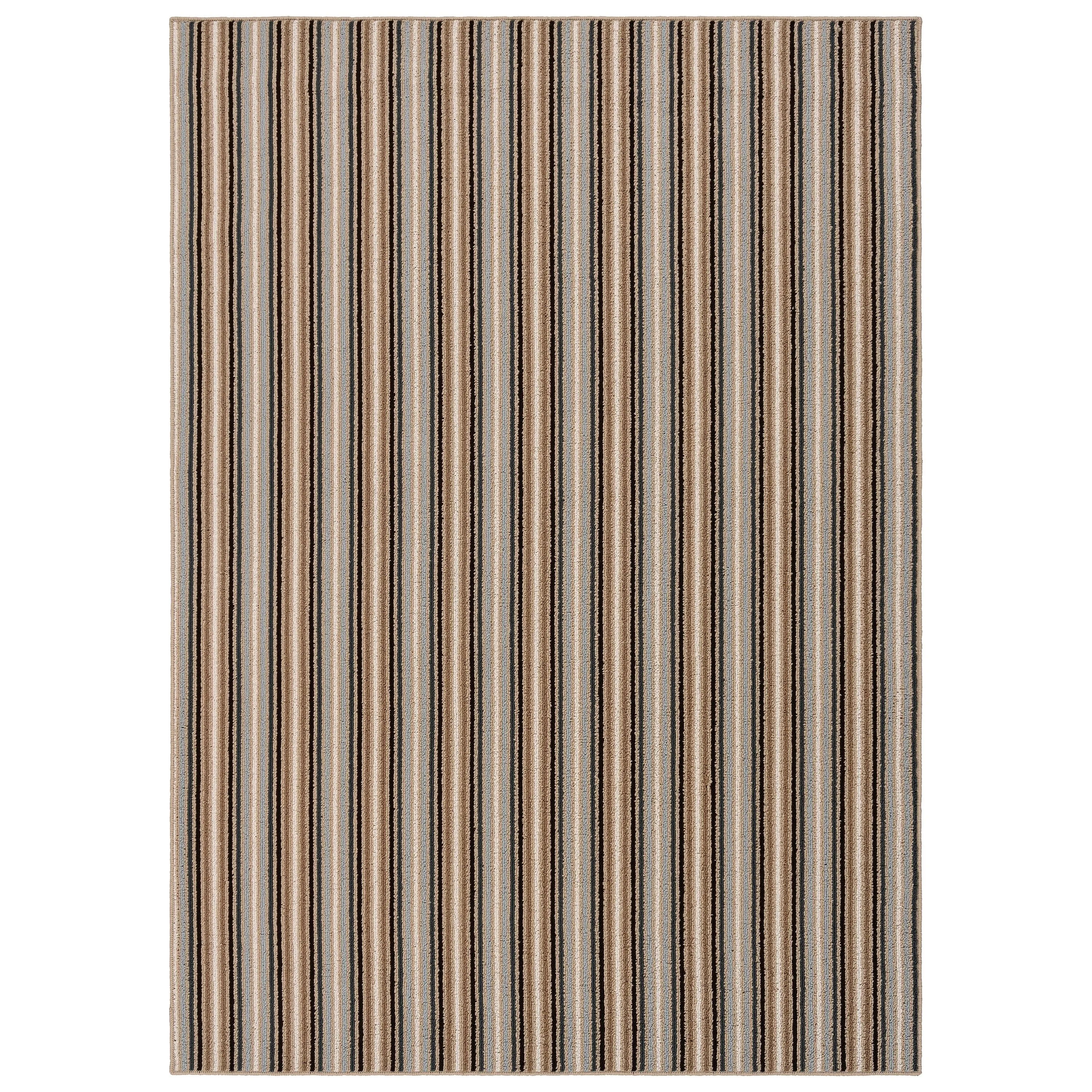 Garland Nantucket Stripe Runner. or Area Rug in Earth Tone