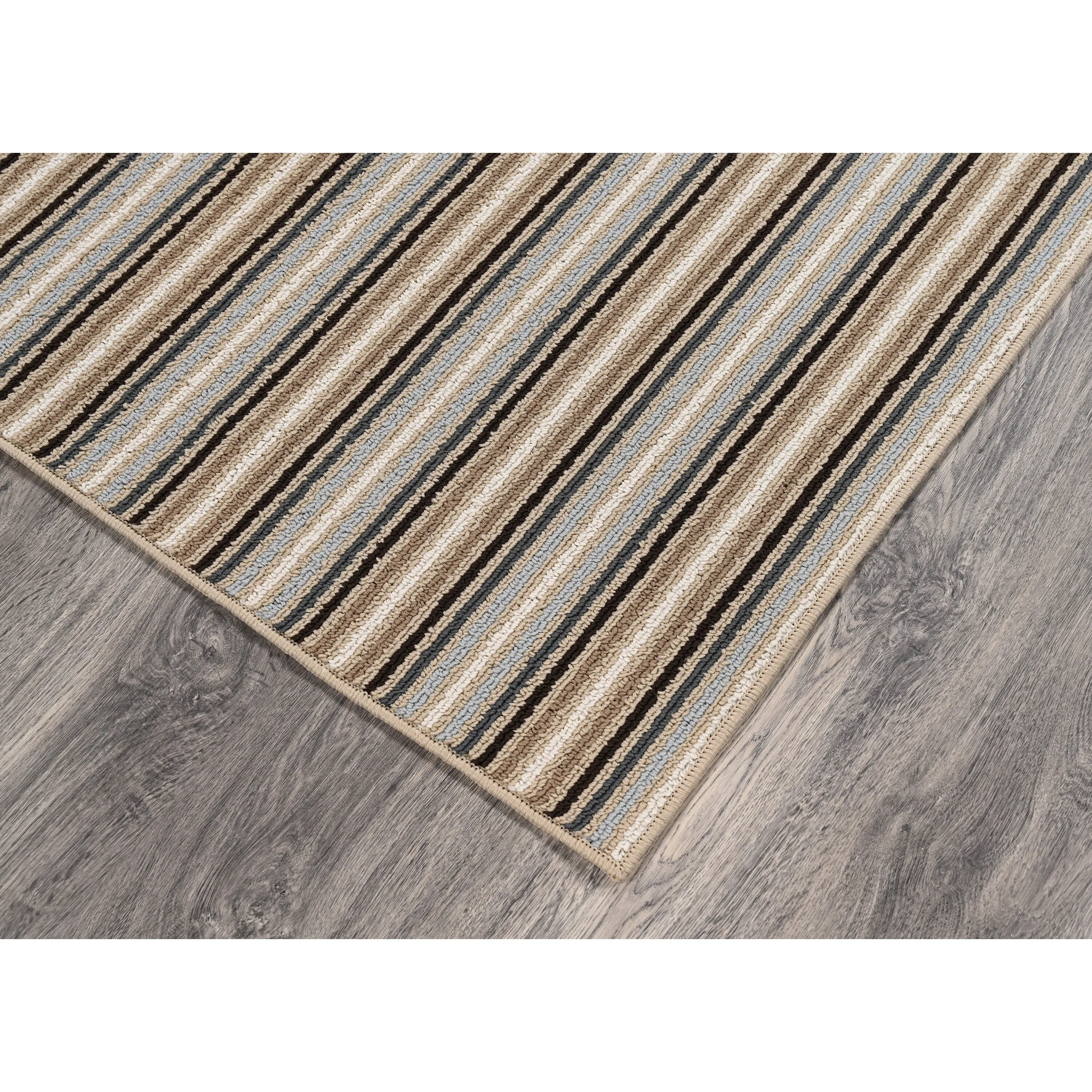 Garland Nantucket Stripe Runner. or Area Rug in Earth Tone