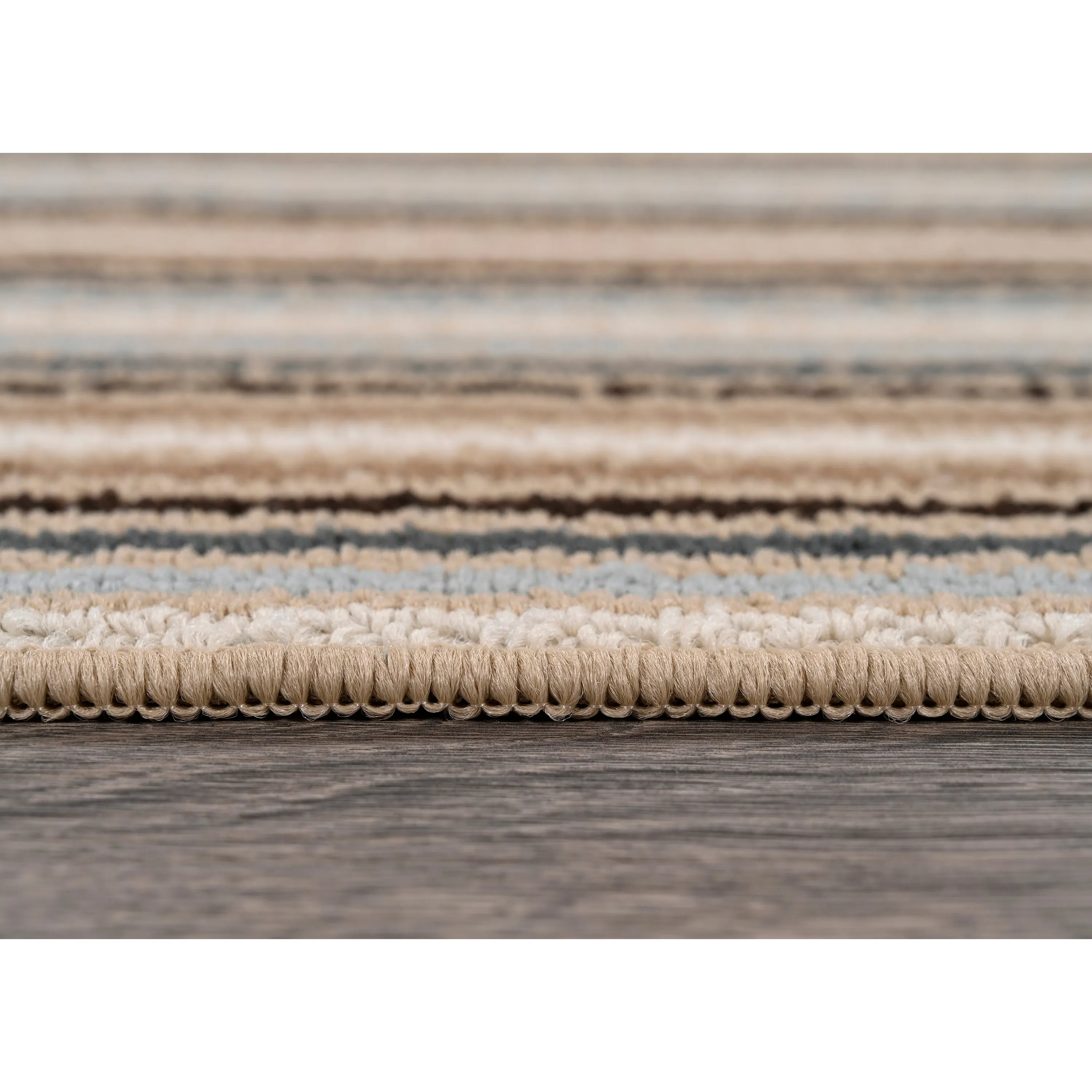 Garland Nantucket Stripe Runner. or Area Rug in Earth Tone