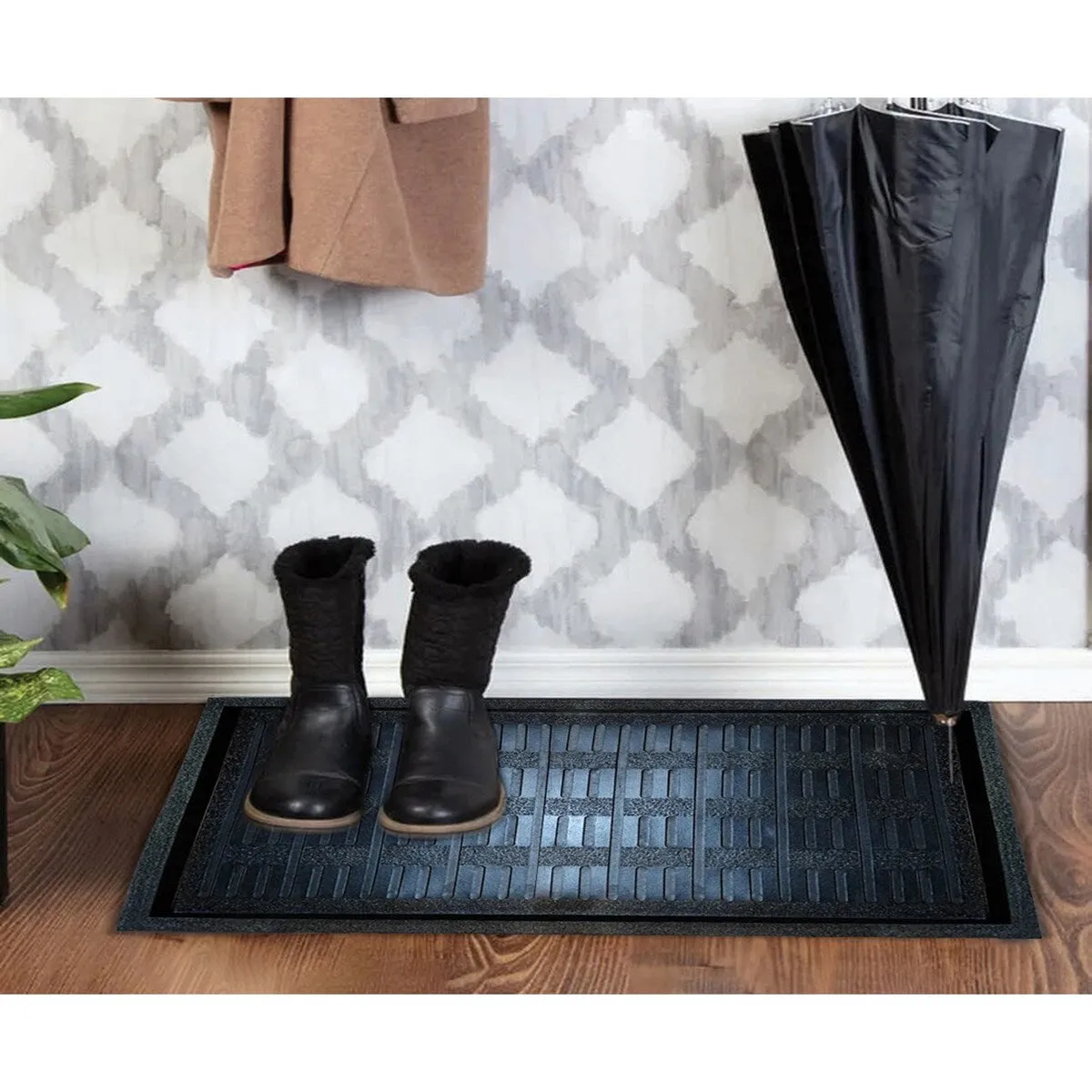 George Towne Living-16x32 Outdoor Indoor Rubber Boot Tray - 16x32