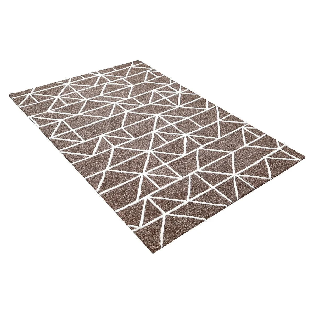 George Towne Living Mirage Luxury Handmade Modern Modular Wool Area Rug