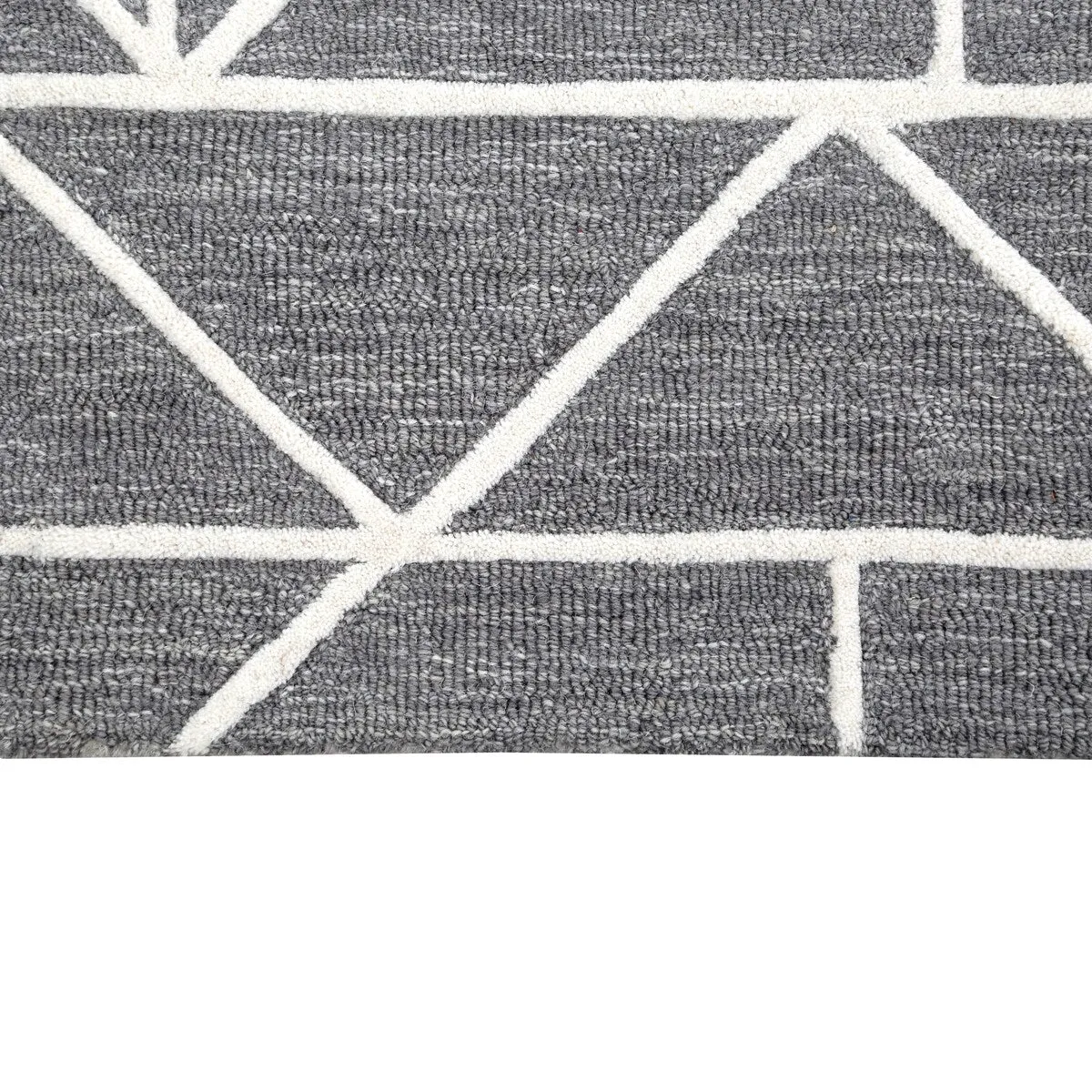 George Towne Living Mirage Luxury Handmade Modern Modular Wool Area Rug