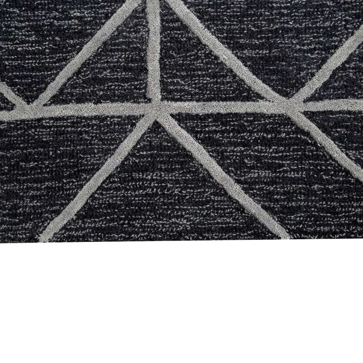 George Towne Living Mirage Luxury Handmade Modern Modular Wool Area Rug