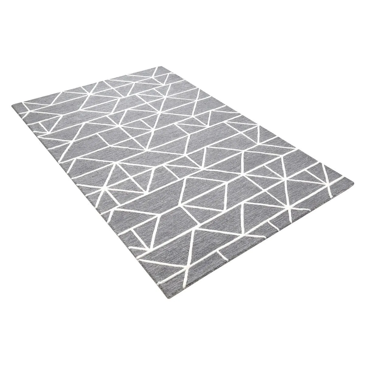 George Towne Living Mirage Luxury Handmade Modern Modular Wool Area Rug