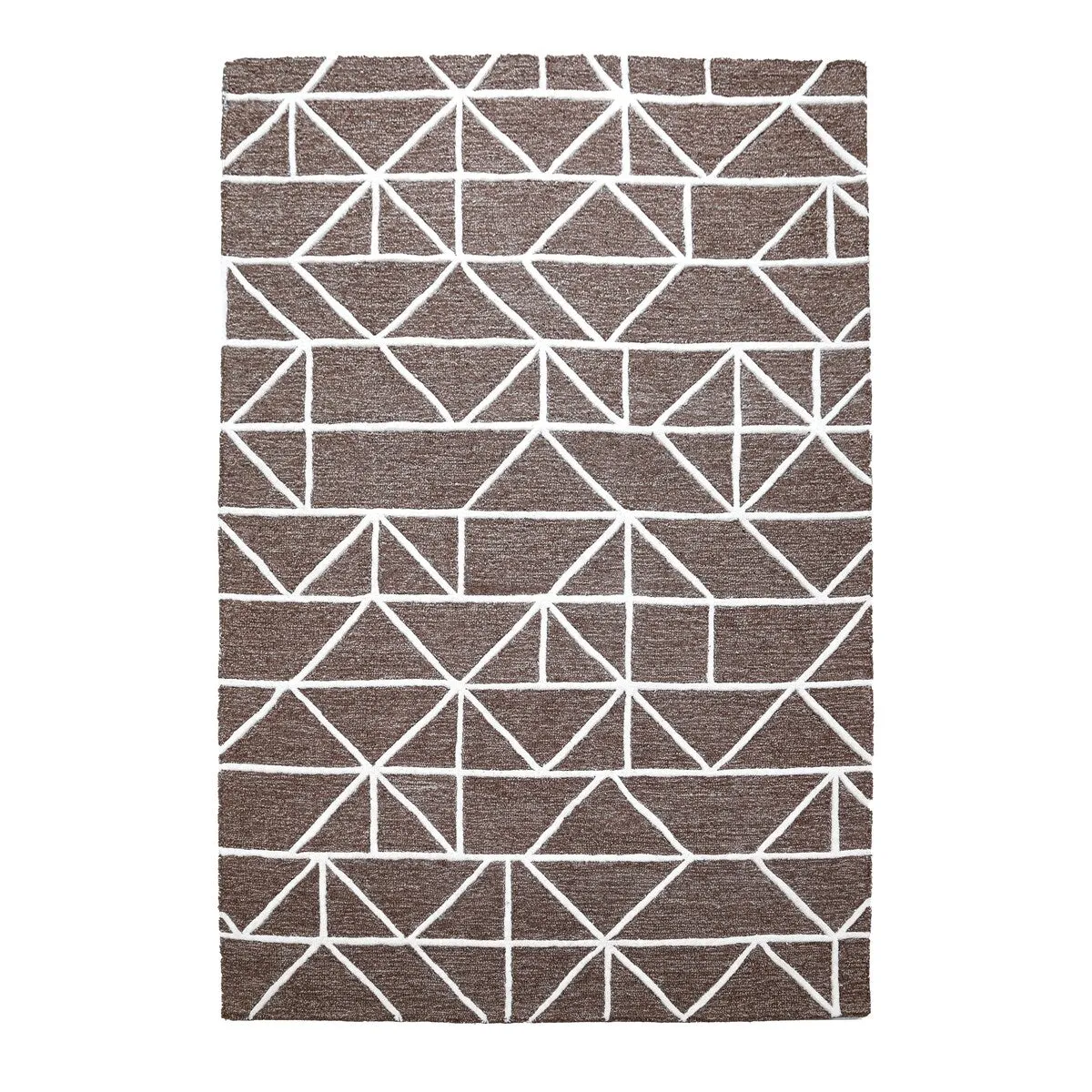 George Towne Living Mirage Luxury Handmade Modern Modular Wool Area Rug