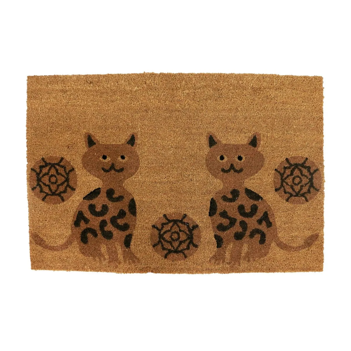 George Towne Living-OVERSIZED-24x36 Outdoor Coir Mat-Welcome Kitties - 24x36