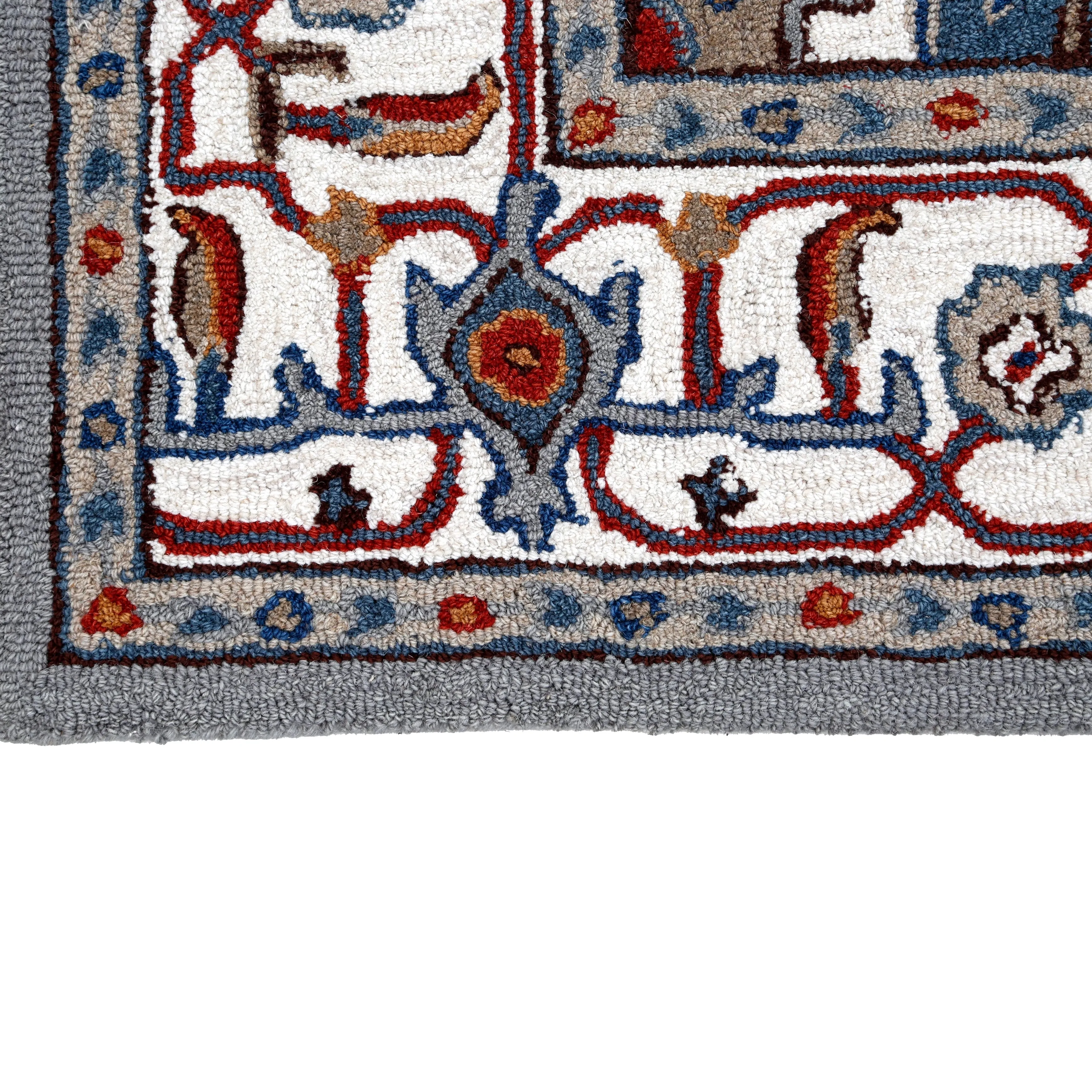 George Towne Living Persian Floral Luxury Handmade Traditional Persian Wool Area Rug