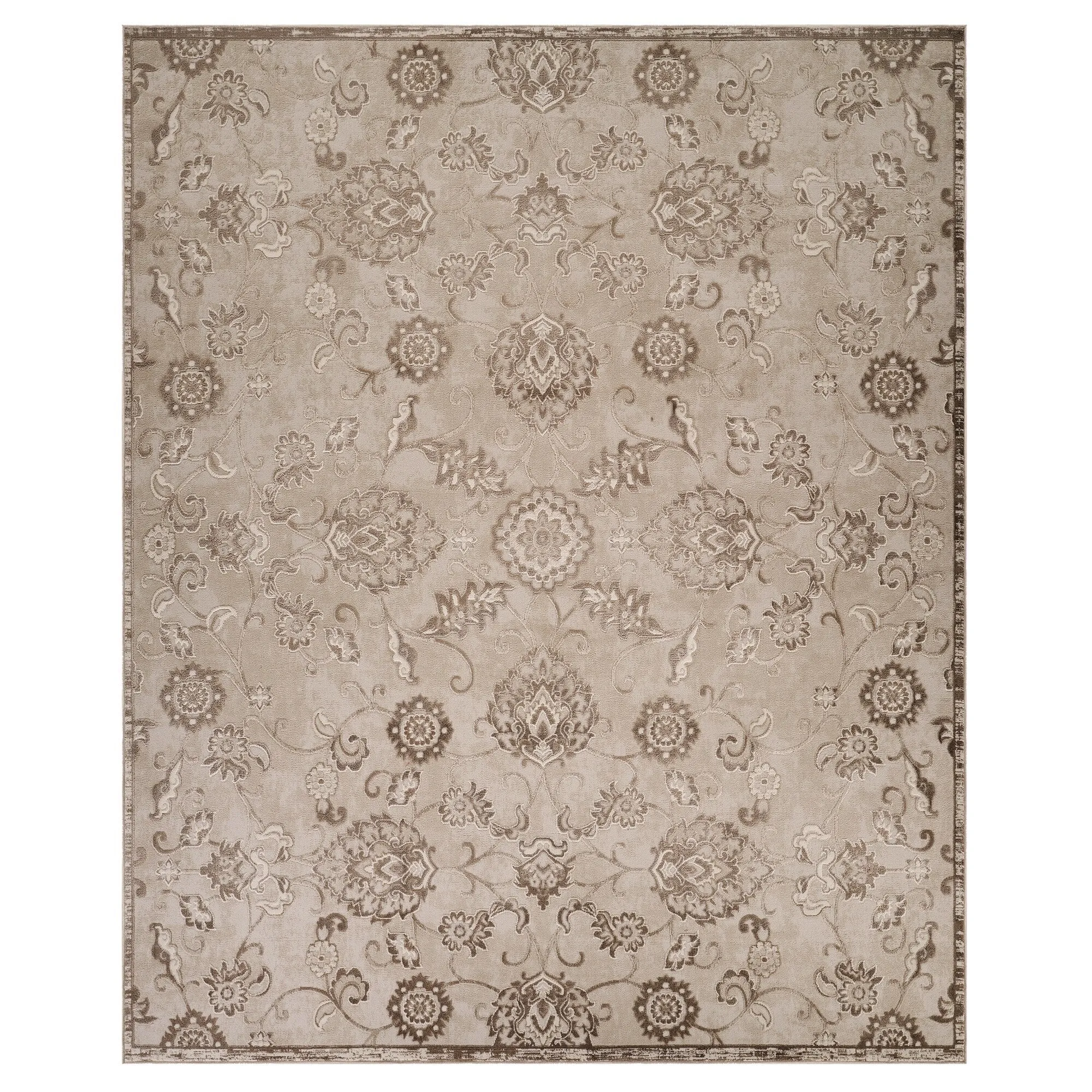 Gertmenian Flora Transitional Casual Modern Soft High-Low Polypropylene Polyester Indoor Area Rug Collection