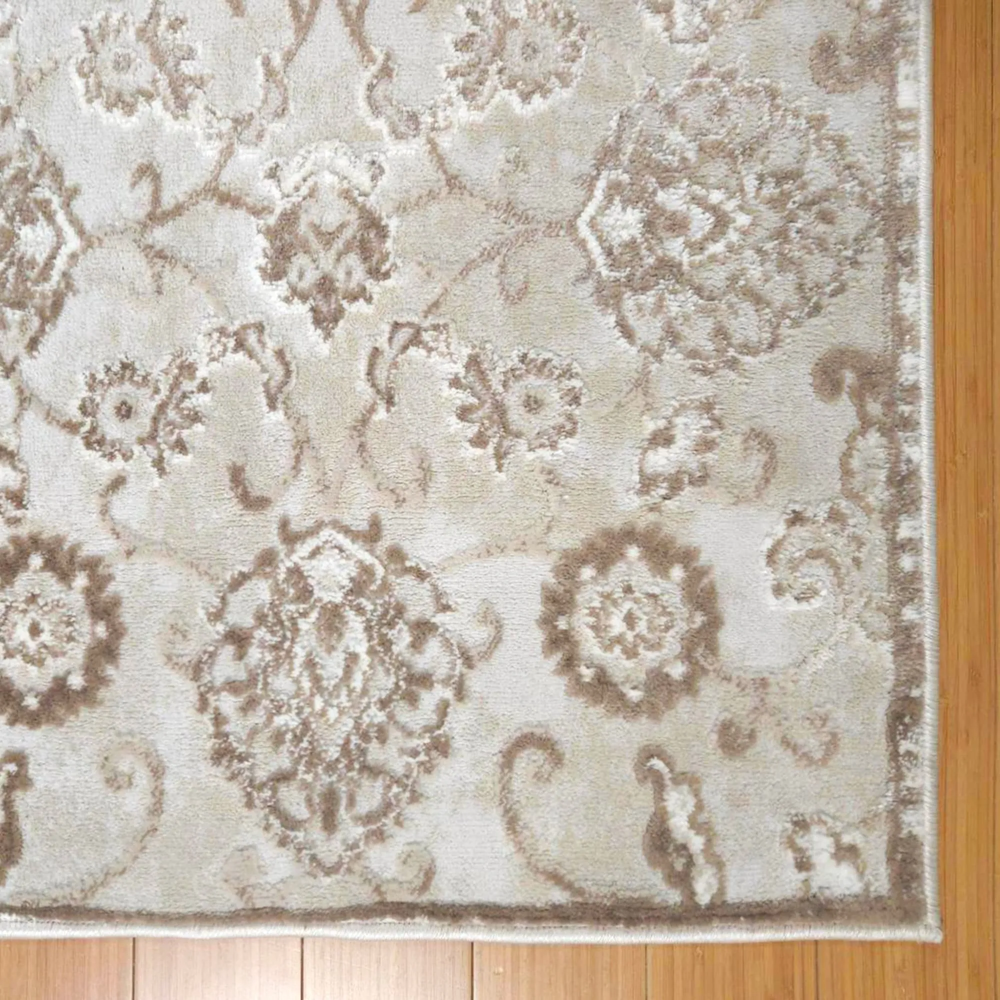 Gertmenian Flora Transitional Casual Modern Soft High-Low Polypropylene Polyester Indoor Area Rug Collection