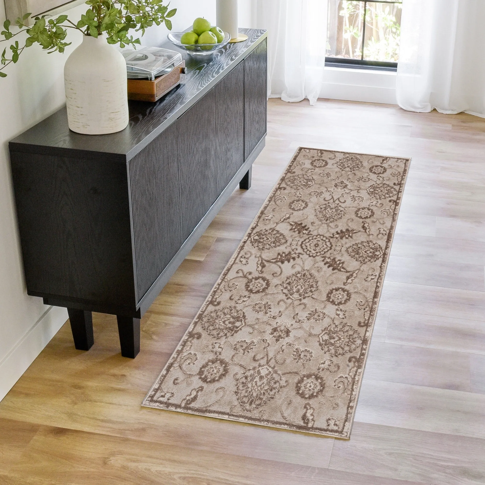 Gertmenian Flora Transitional Casual Modern Soft High-Low Polypropylene Polyester Indoor Area Rug Collection