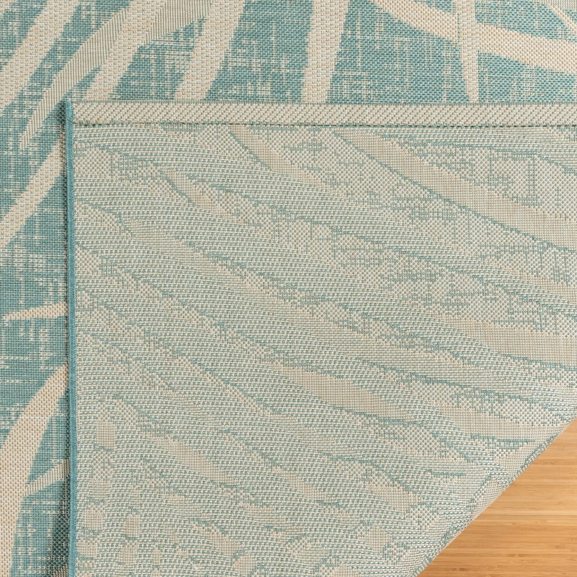 Gertmenian Paseo Paume Casual Palm Leaf Flatweave Indoor/ Outdoor Area Rug