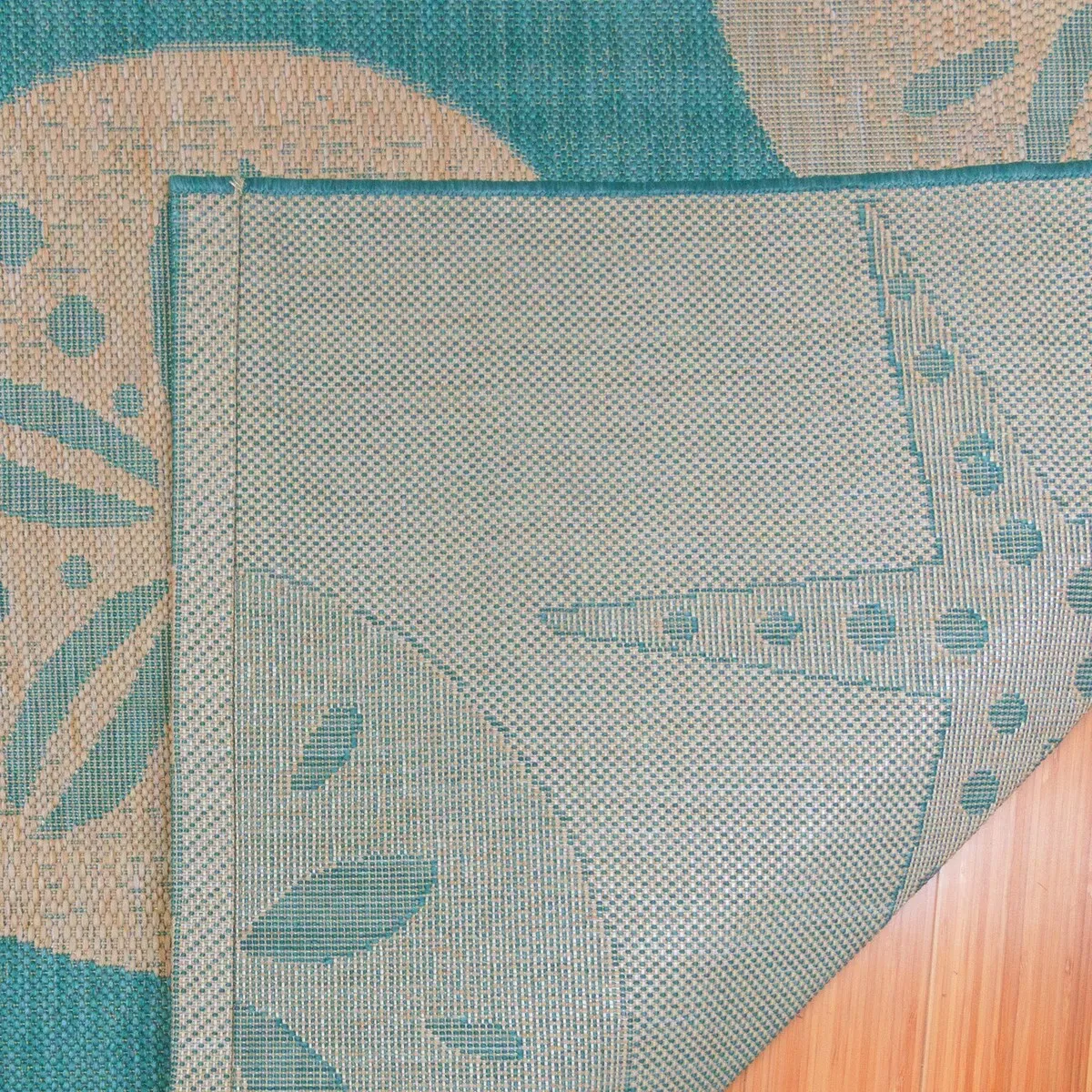 Gertmenian Paseo Starfish Oasis Aqua Casual Nautical Indoor/ Outdoor Area Rug