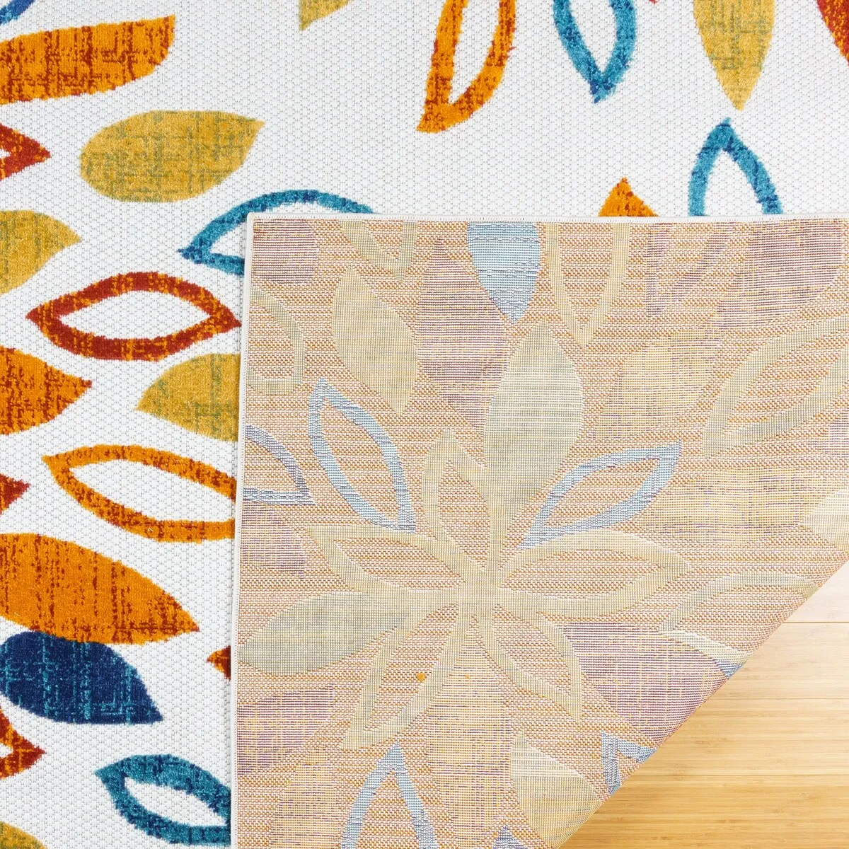 Gertmenian Zelda Floral Multicolored Indoor / Outdoor Area Rug.